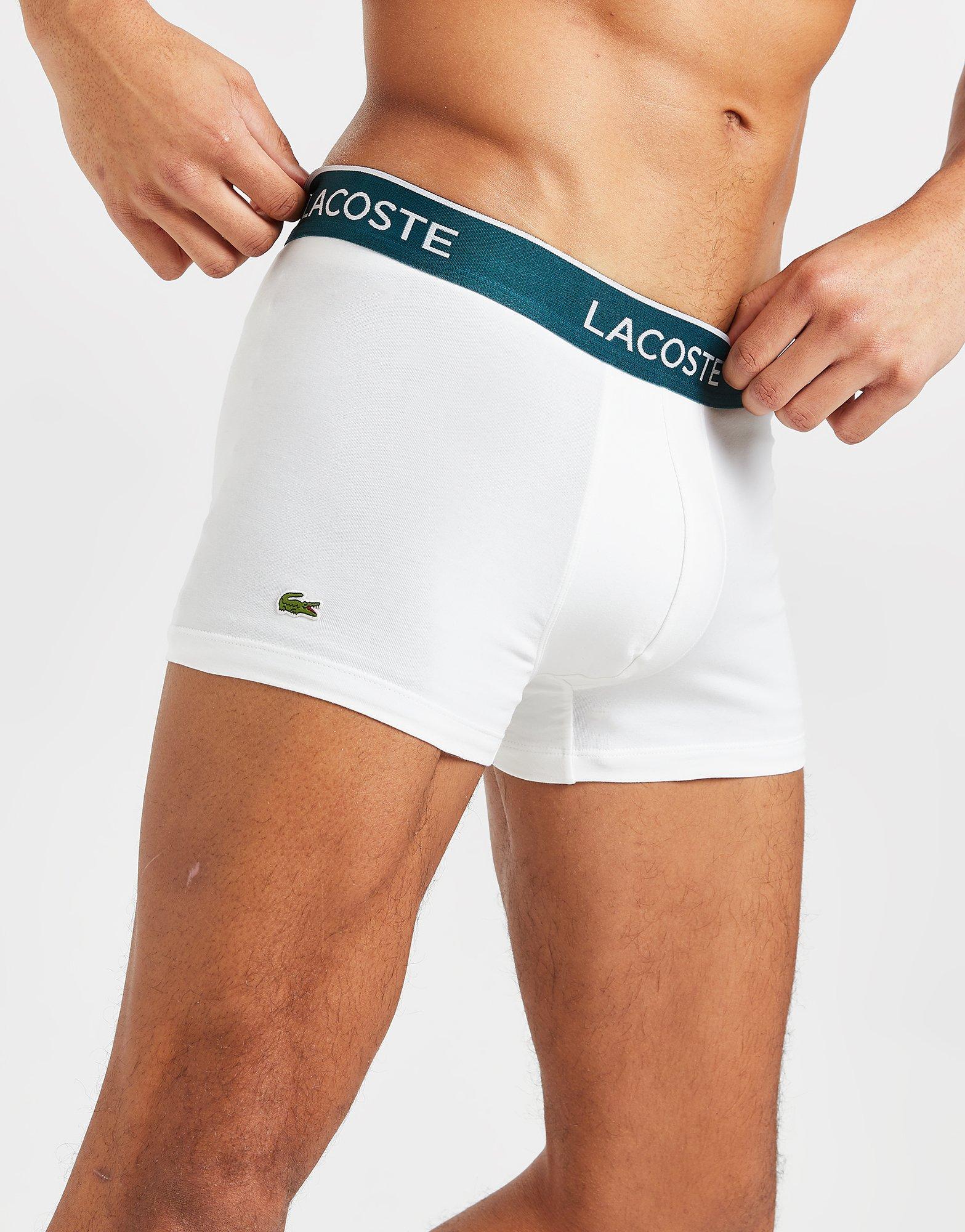 Férfi fehérnemű LACOSTE 3 PACK BOXER SHORTS  5H3389NUA Színes