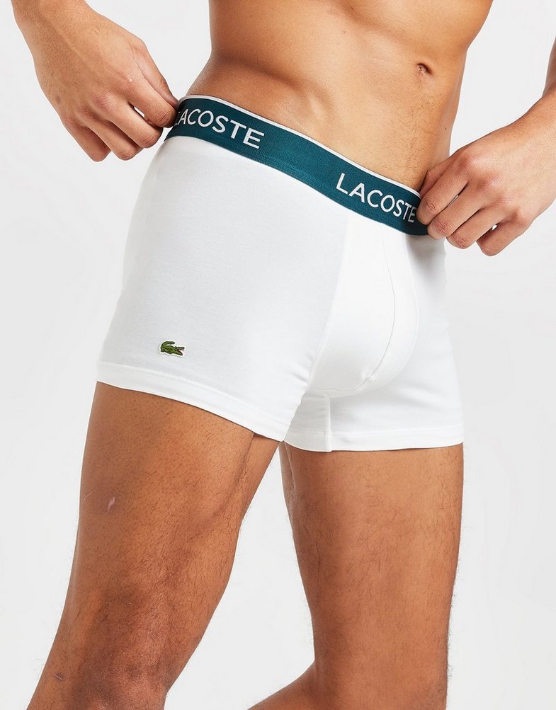 Férfi fehérnemű LACOSTE 3 PACK BOXER SHORTS  5H3389NUA Színes