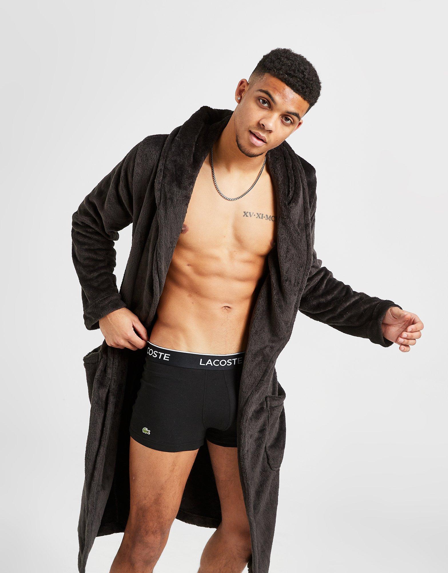 Férfi fehérnemű LACOSTE 3 PACK BOXER SHORTS  5H3389NUA Színes