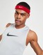 NIKE OPASKA SWOOSH H/B RED/WHT NIKE HEAD/WRIST BANDS