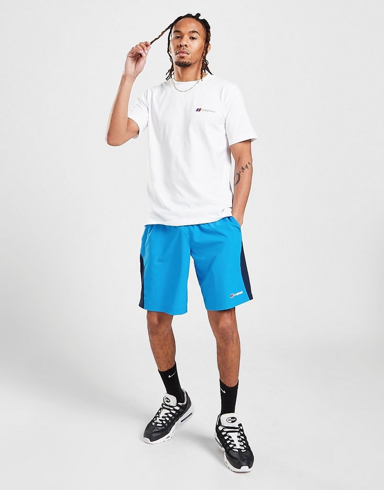 Koszulka, t-shirt męski BERGHAUS KRÓTKI RĘKAW SMALL LOGO T-SHIRT 4A001110H03 Biały