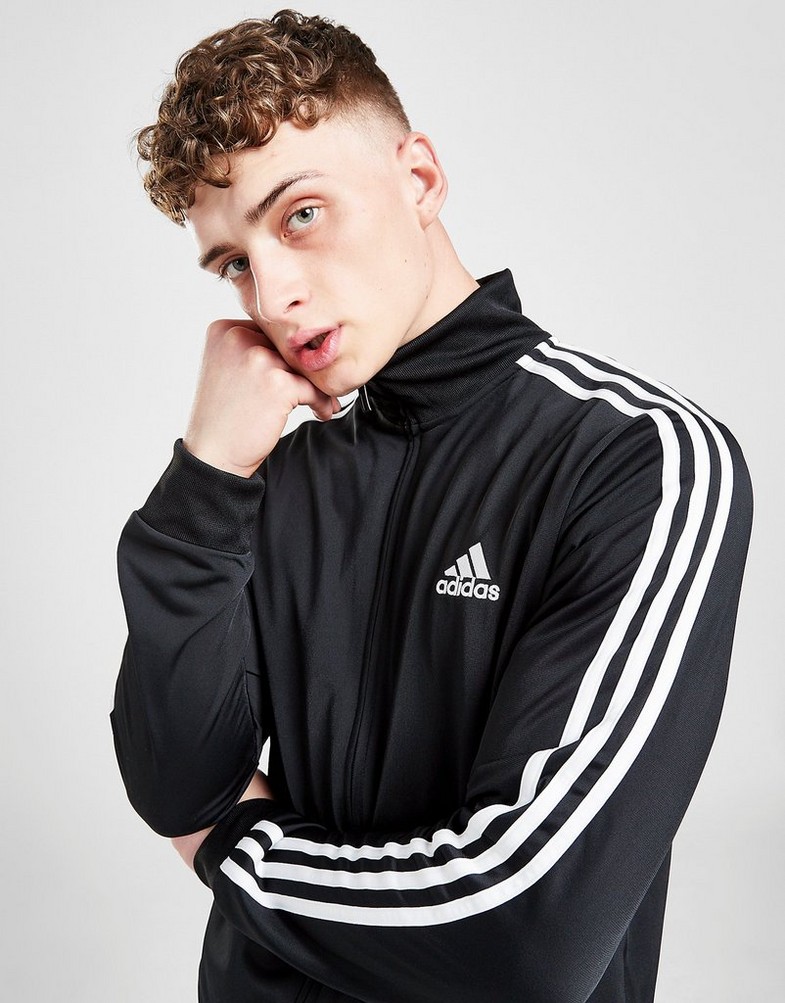 Komplet dresowy męski ADIDAS KOMPLET M 3S FT TT TS GK9651 Czarny
