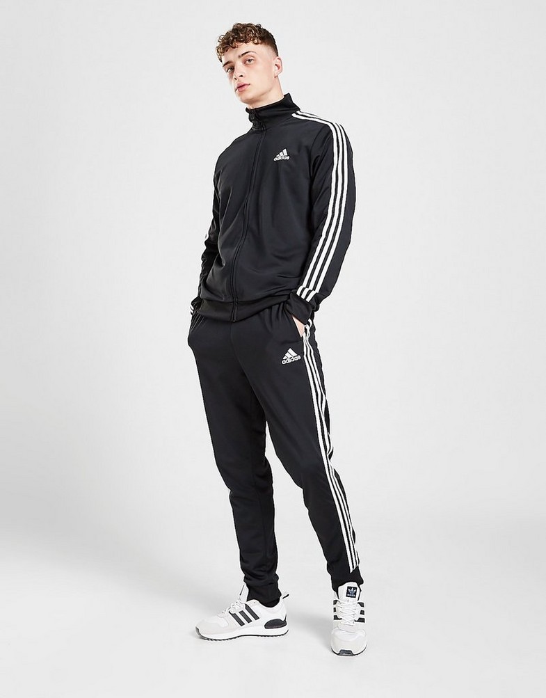 Komplet dresowy męski ADIDAS KOMPLET M 3S FT TT TS GK9651 Czarny