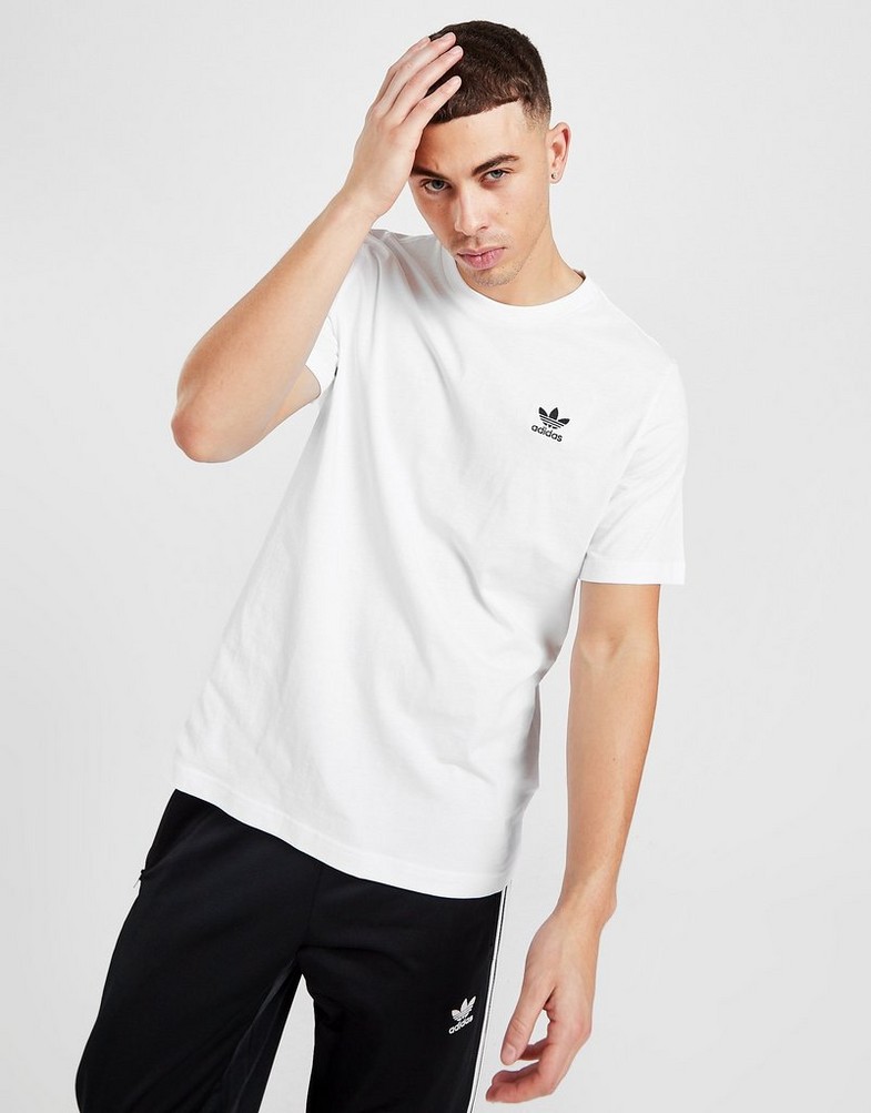 Koszulka, t-shirt męski ADIDAS T-SHIRT ESSENTIAL GN3415 Biały