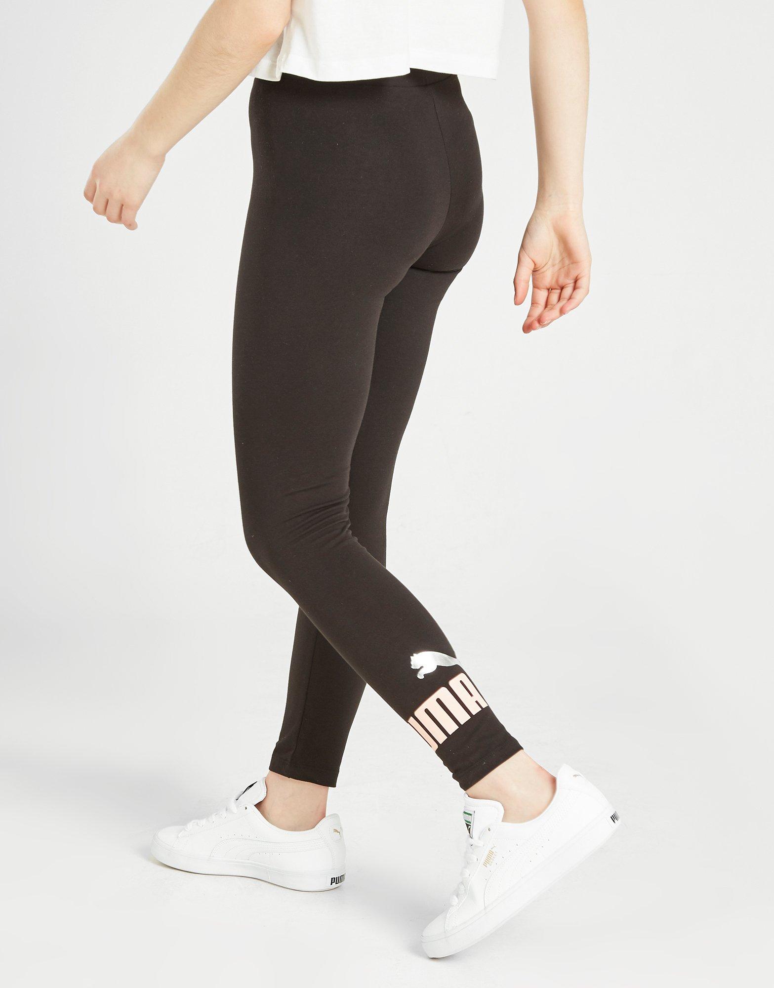 PUMA LEGGINGS GIRLS' CORE LEGGINGS JUNIOR 58773702 Czarny