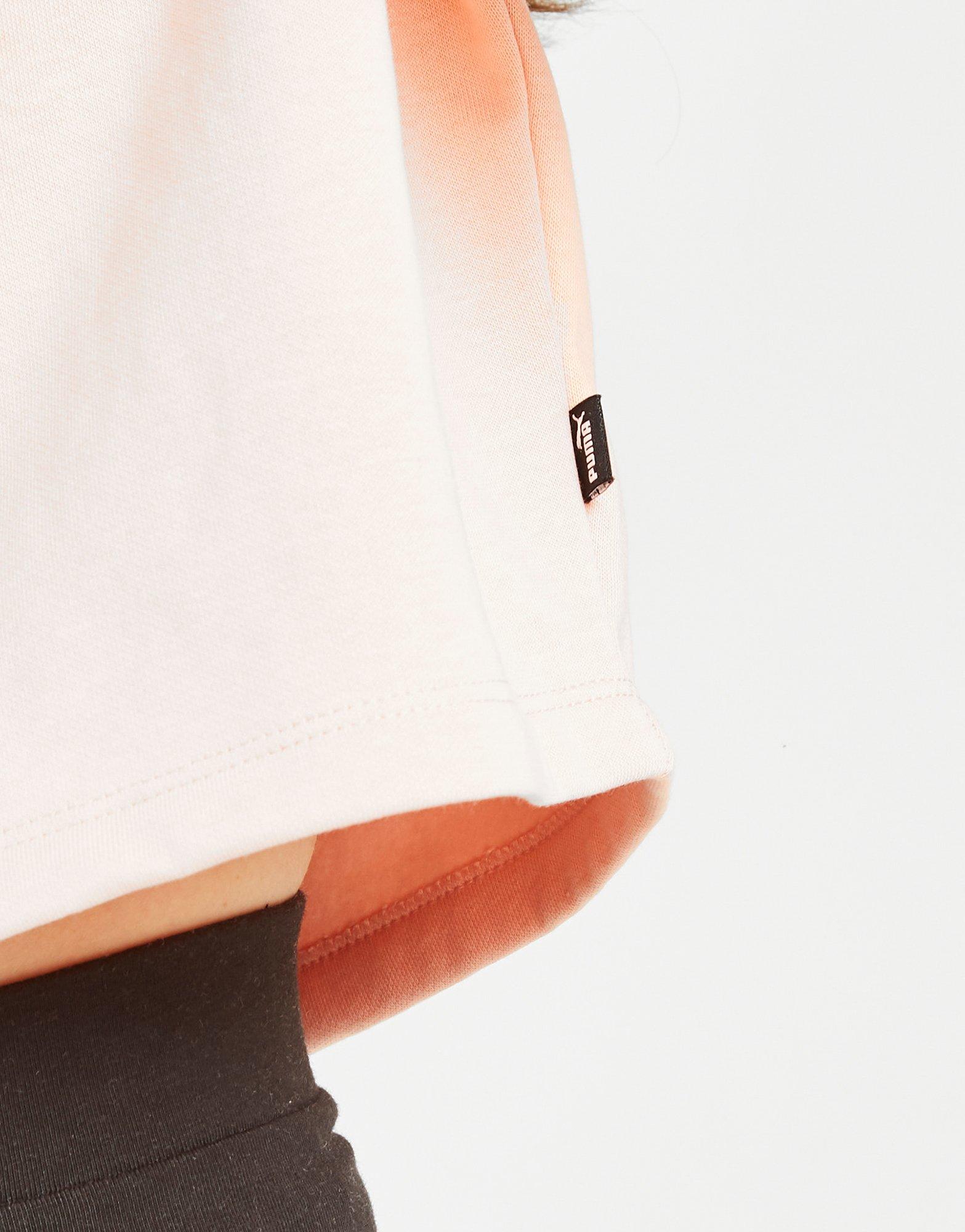 PUMA GIRLS' CORE CROP HOODIE JUNIOR  58773502 Portocaliu