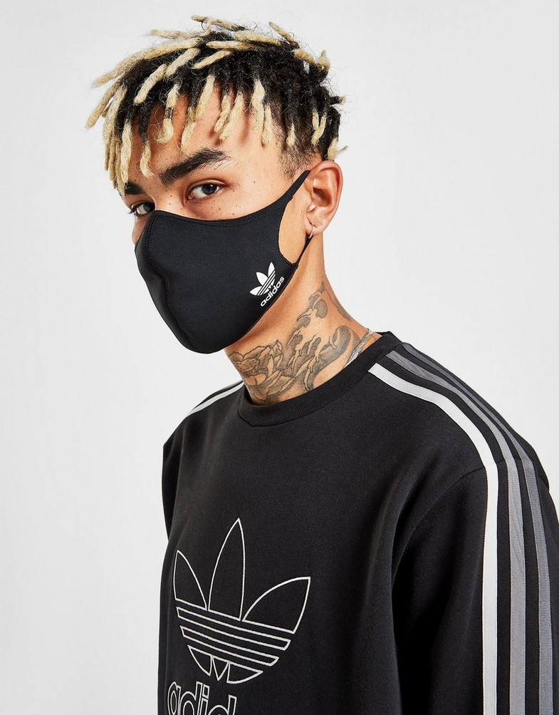 Czapka z daszkiem damska ADIDAS BANDANA 3-PACK FACE COVERINGS HB7851 Czarny