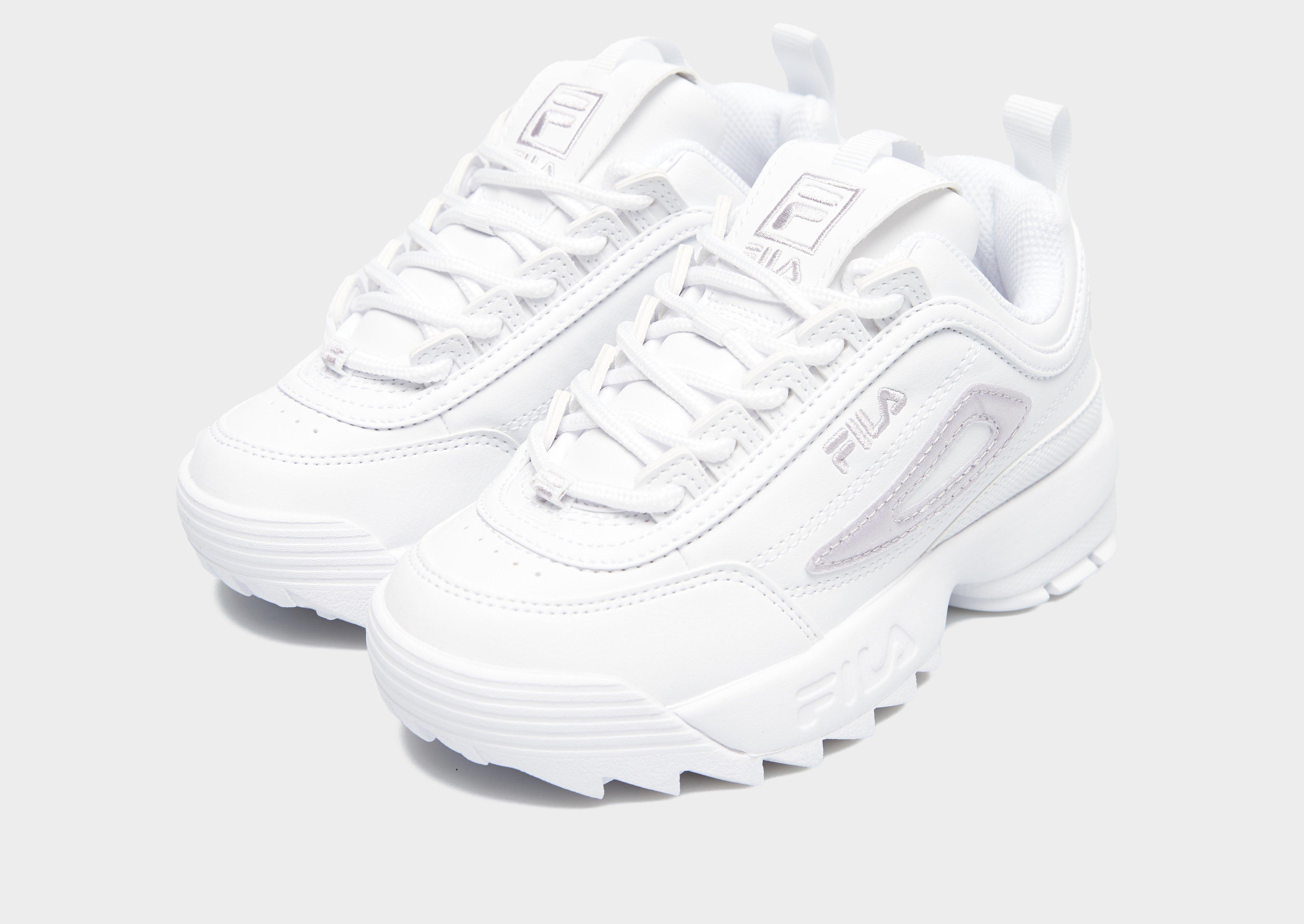 Buty sneakersy dla dzieci FILA DISRUPTOR 2 3XM02498-151 Biały