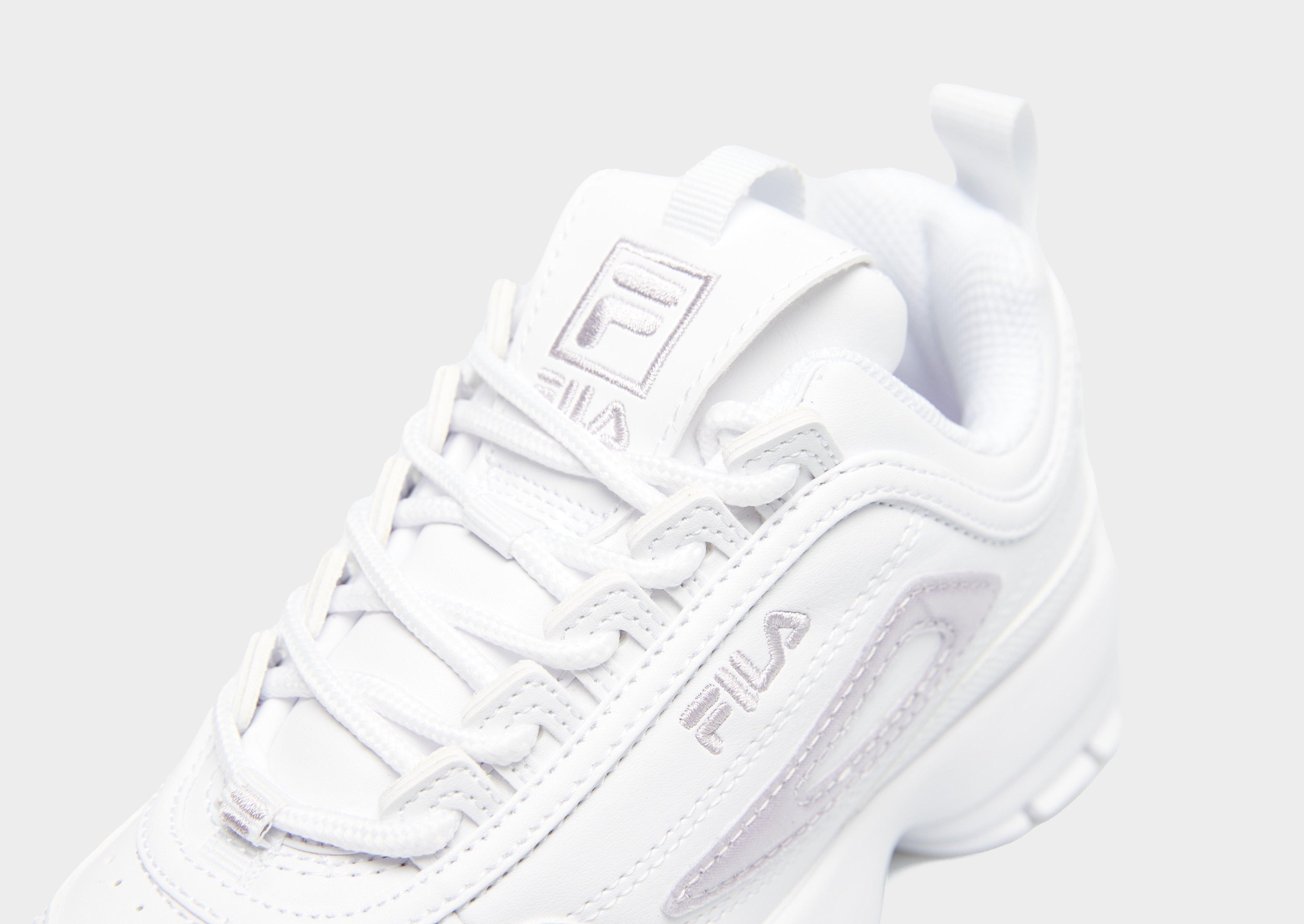 Buty sneakersy dla dzieci FILA DISRUPTOR 2 3XM02498-151 Biały