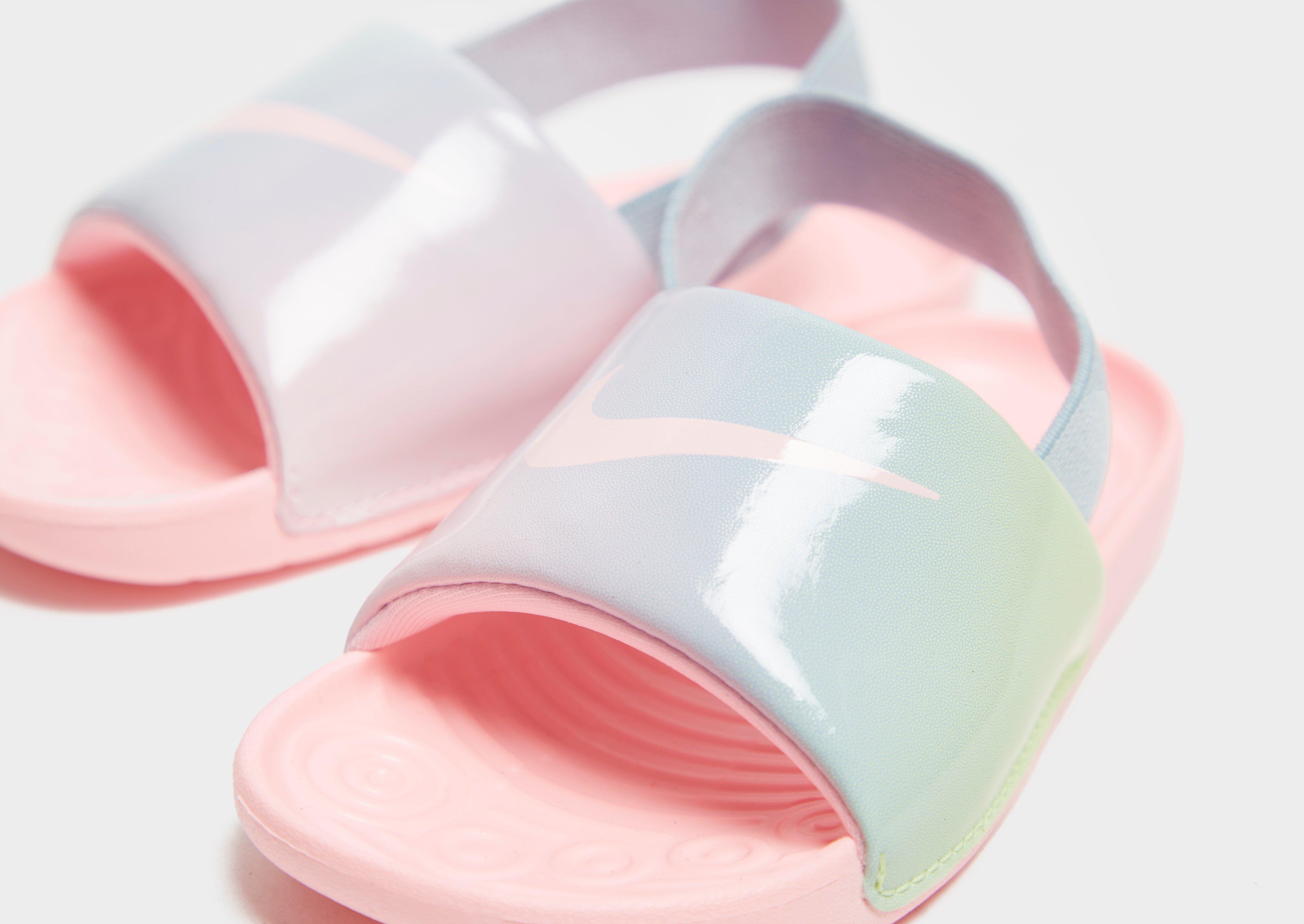 Šlepetės vaikams NIKE KAWA SE CW1658-600 Rožinė