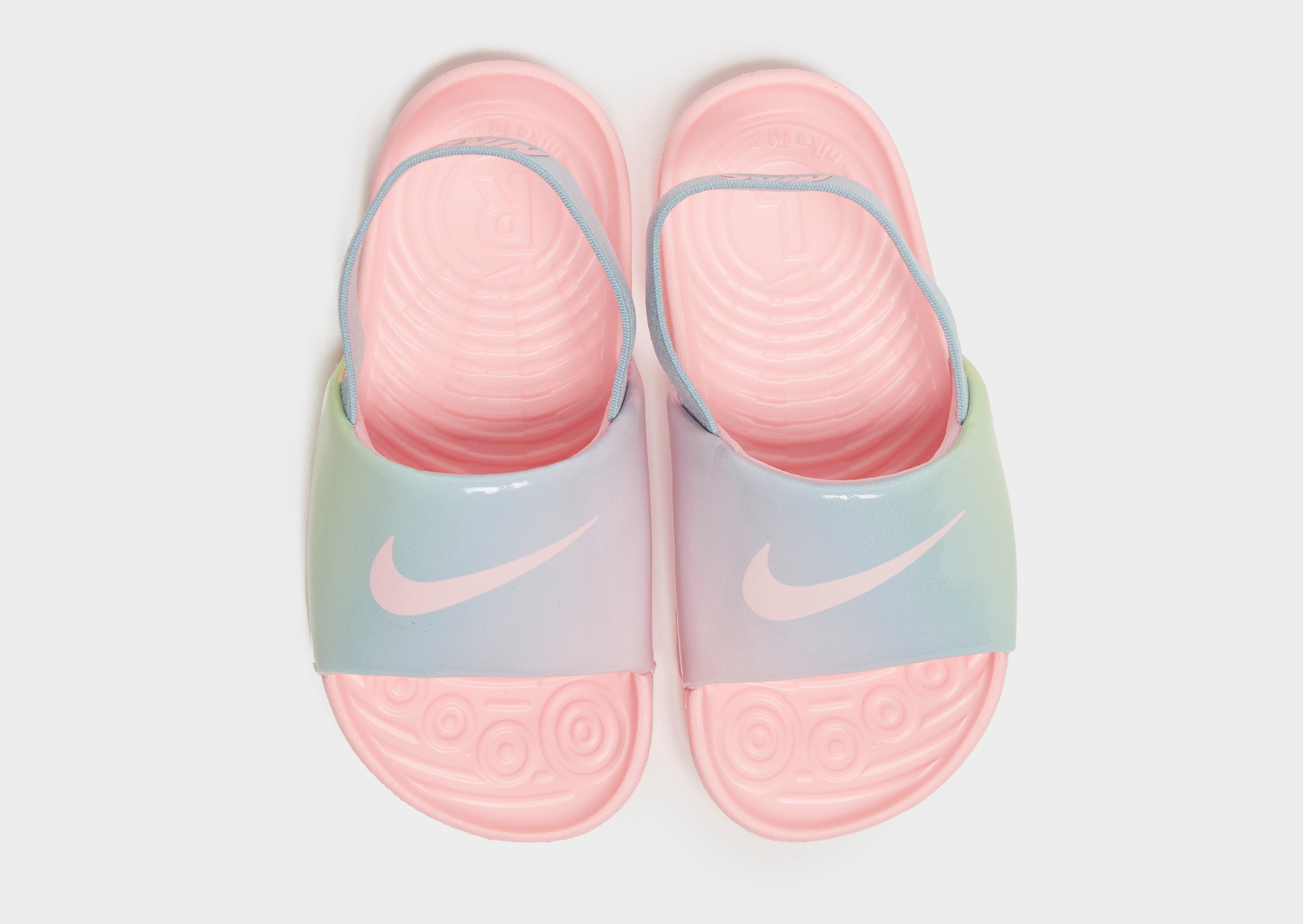 Šlepetės vaikams NIKE KAWA SE CW1658-600 Rožinė