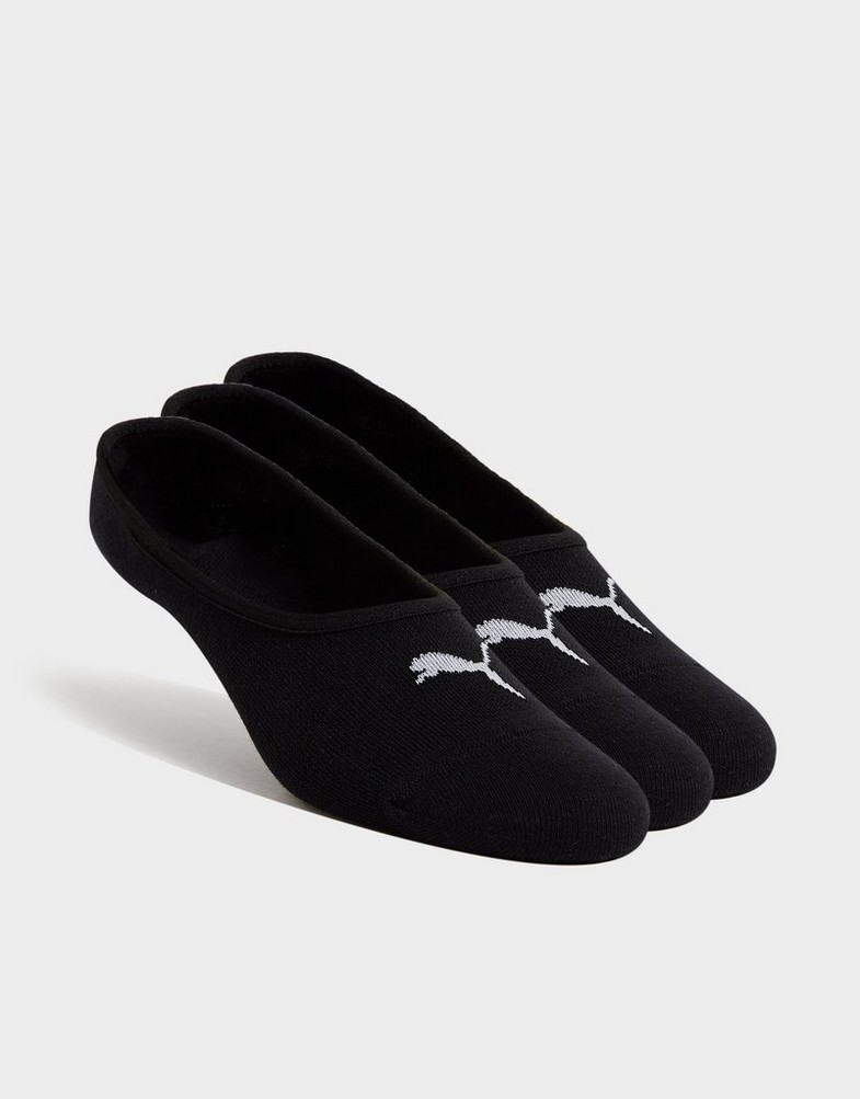 Skarpetki damskie PUMA SKARPETY 3-PACK INVISIBLE SOCKS 171002001200 Czarny