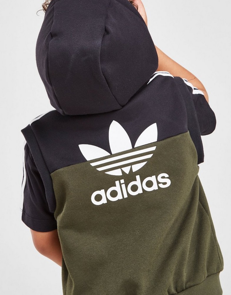 Trening pentru copii ADIDAS TRENING SLICED 3-PIECE SET INFANT H24025 Kaki