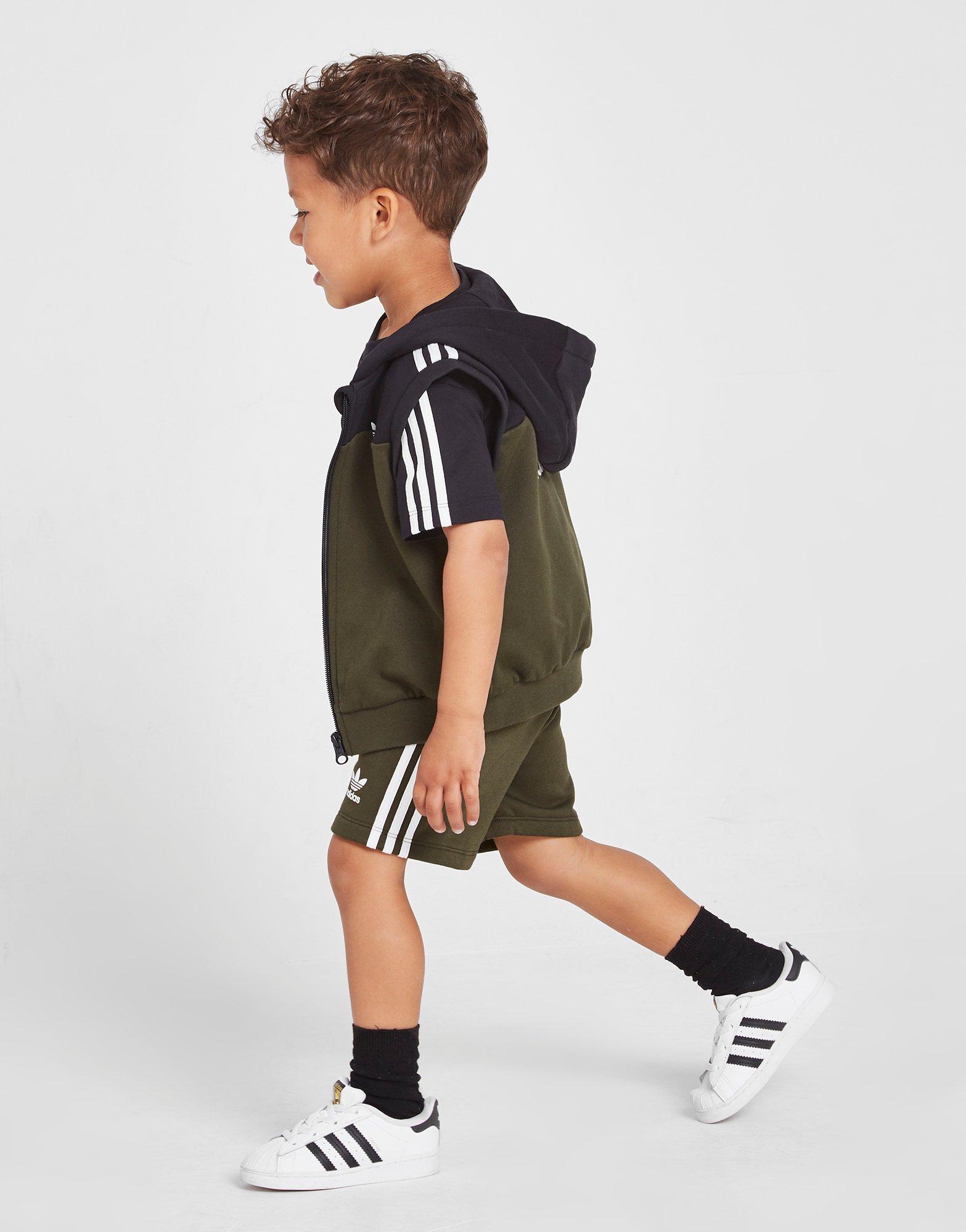 Trening pentru copii ADIDAS TRENING SLICED 3-PIECE SET INFANT H24025 Kaki