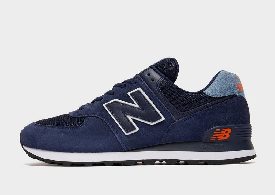 Buty sneakersy męskie NEW BALANCE 574 ML574J02 Granatowy