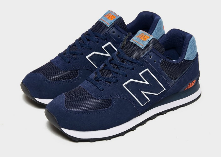 Buty sneakersy męskie NEW BALANCE 574 ML574J02 Granatowy