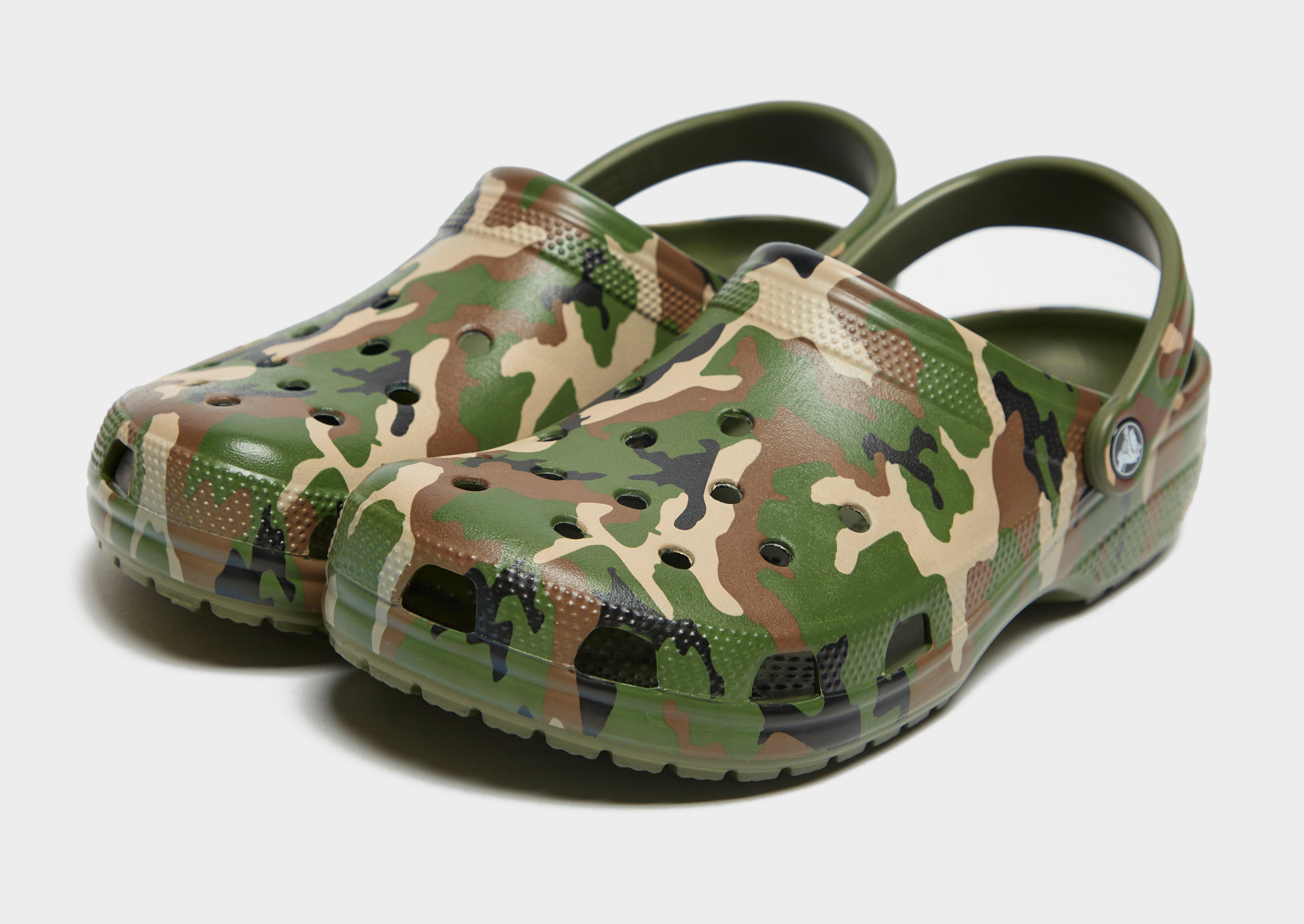 Pánske Šľapky CROCS CAMO ARMY GREEN 2064543TC Zelená