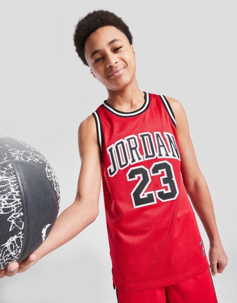 Дитячі топи JORDAN ФУТБОЛКА JORDAN 23 JERSEY B 95A773-R78 Червоний