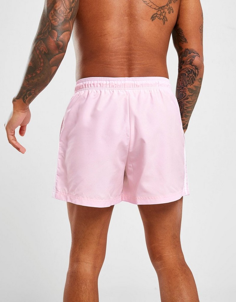 Krótkie spodenki, szorty męskie ADIDAS CALIFORNIA SWIM SHORTS  HB8458 Różowy