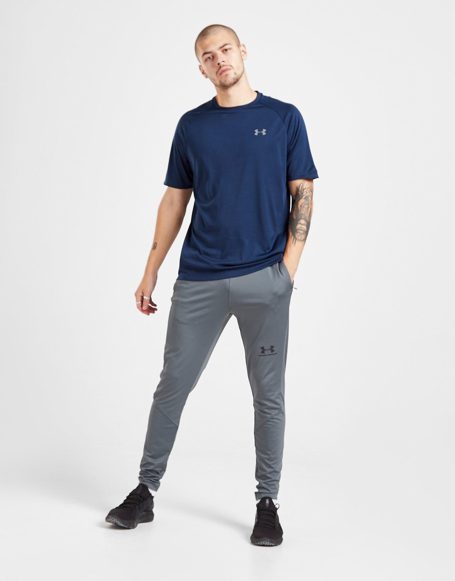 Vyriški marškiniai UNDER ARMOUR TECH MARŠKINĖLIAI  1326413-408 Tamsiai mėlyna