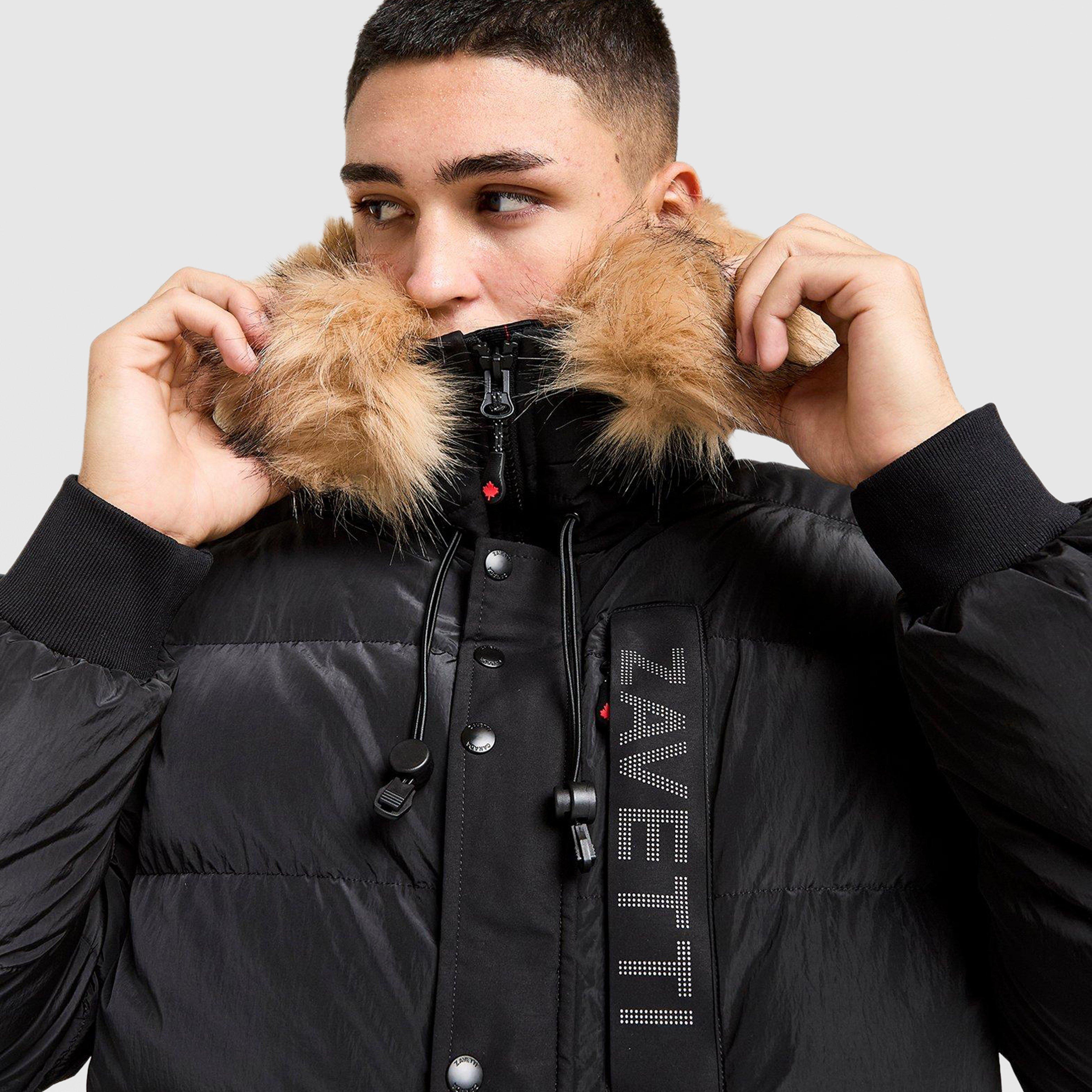 Geacă de iarnă pentru bărbați ZAVETTI JACHETĂ DERATTI PARKA BLK