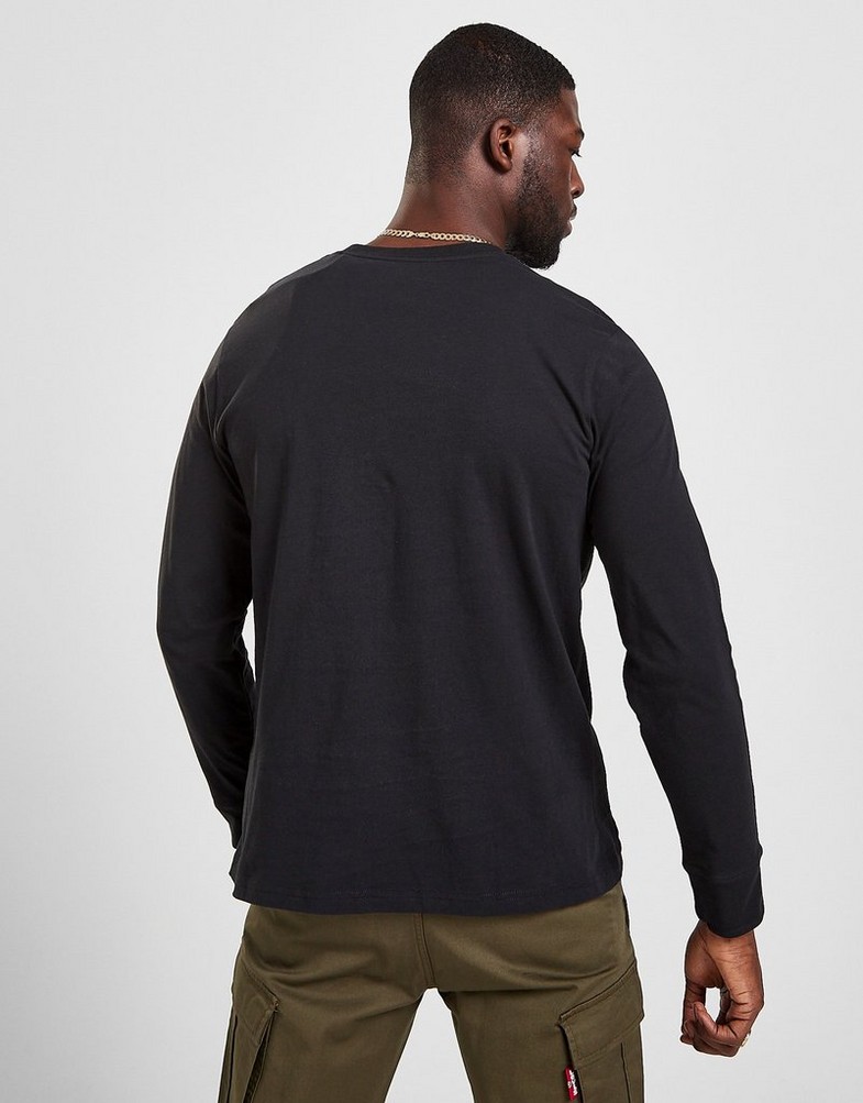 Pánske tričko LEVI'S TRIČKO RELAXED LS GRAPHIC TEE 16139-0042 Čierna