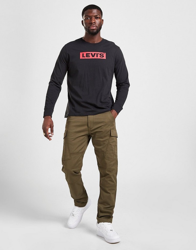 Pánske tričko LEVI'S TRIČKO RELAXED LS GRAPHIC TEE 16139-0042 Čierna