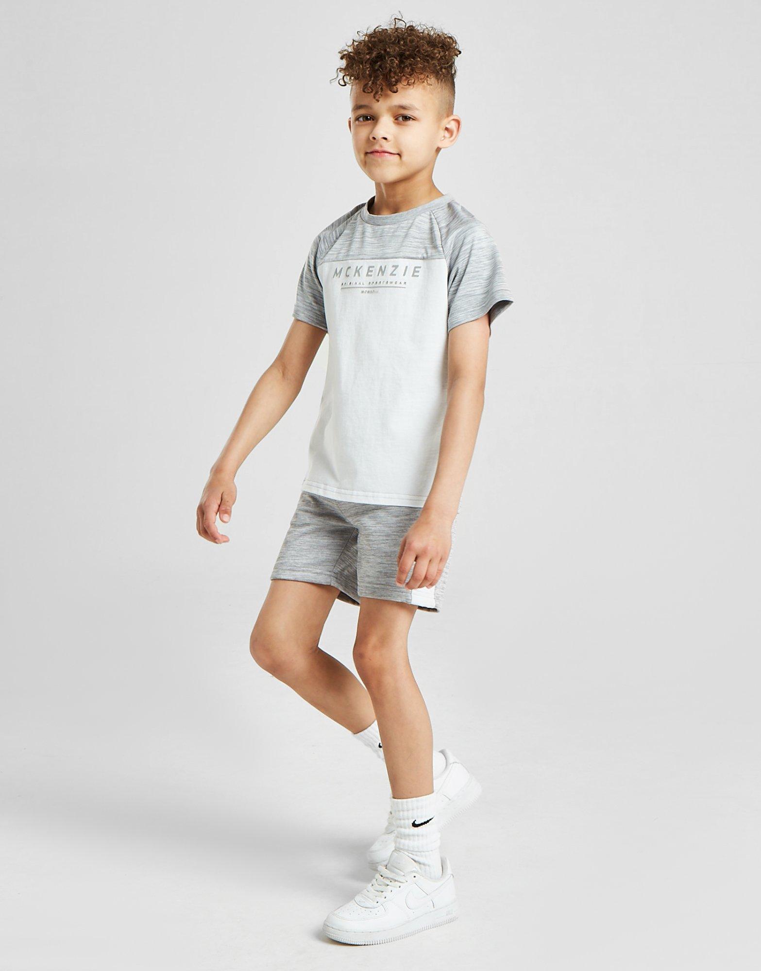 Детски анцуг MCKENZIE MINI ADLEY ТЕНИСКА/SHORTS SET CH MCKTI14384GRY Сив