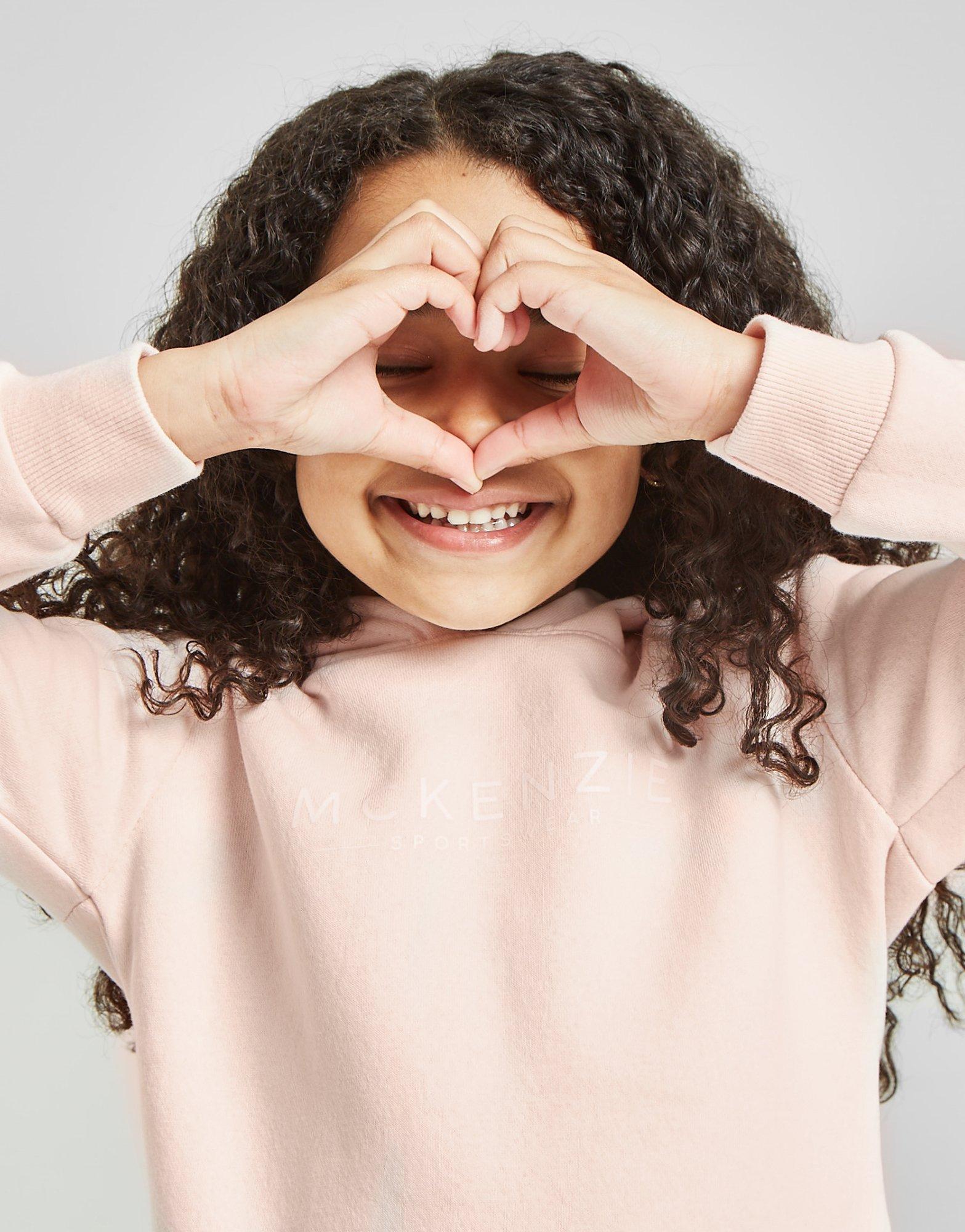 Komplet dresowy dziecięcy McKENZIE DRES GIRLS' MINI ESSENTIAL OVERHEAD MCKTI14537PNK Różowy