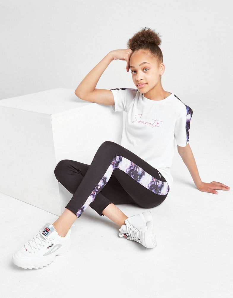 SONNETI JNR GIRLS LEGGINGS SNTTJ12563 Czarny