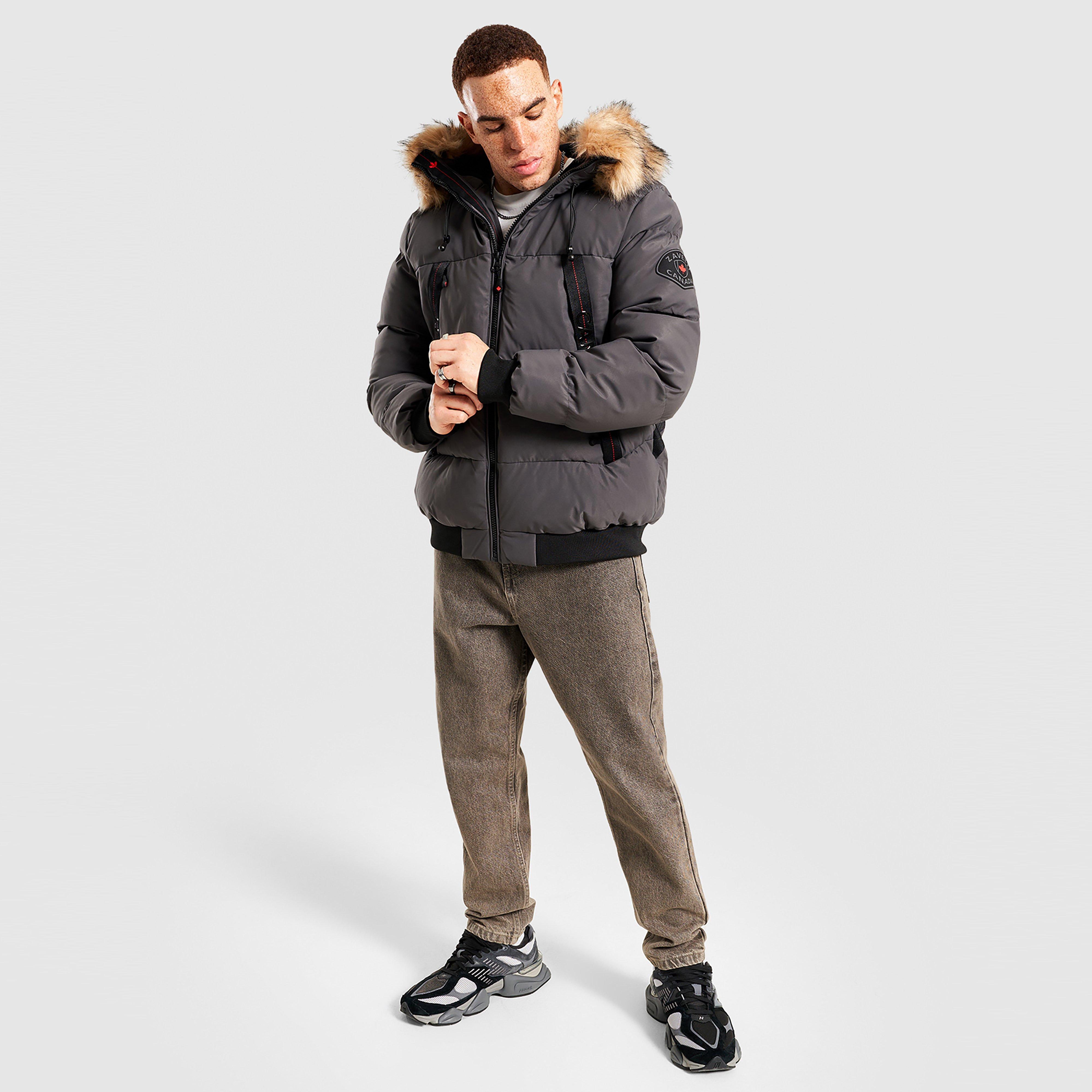 Férfi kabát ZAVETTI KABÁT NAVAX SHRT PRKA GRY