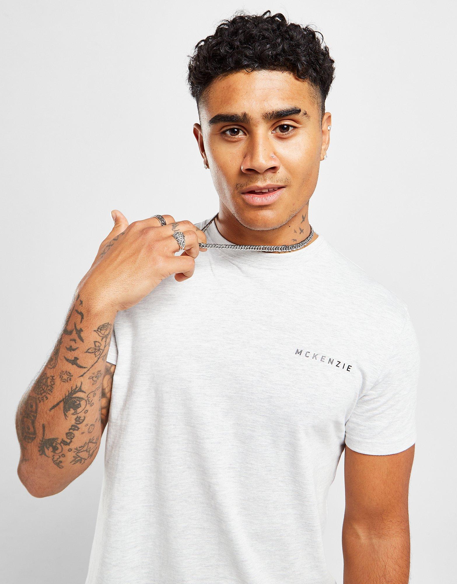 Koszulka, t-shirt męski MCKENZIE 3 PACK ESSENTIAL T-SHIRTS MCKTM14545BLKGM Czarny