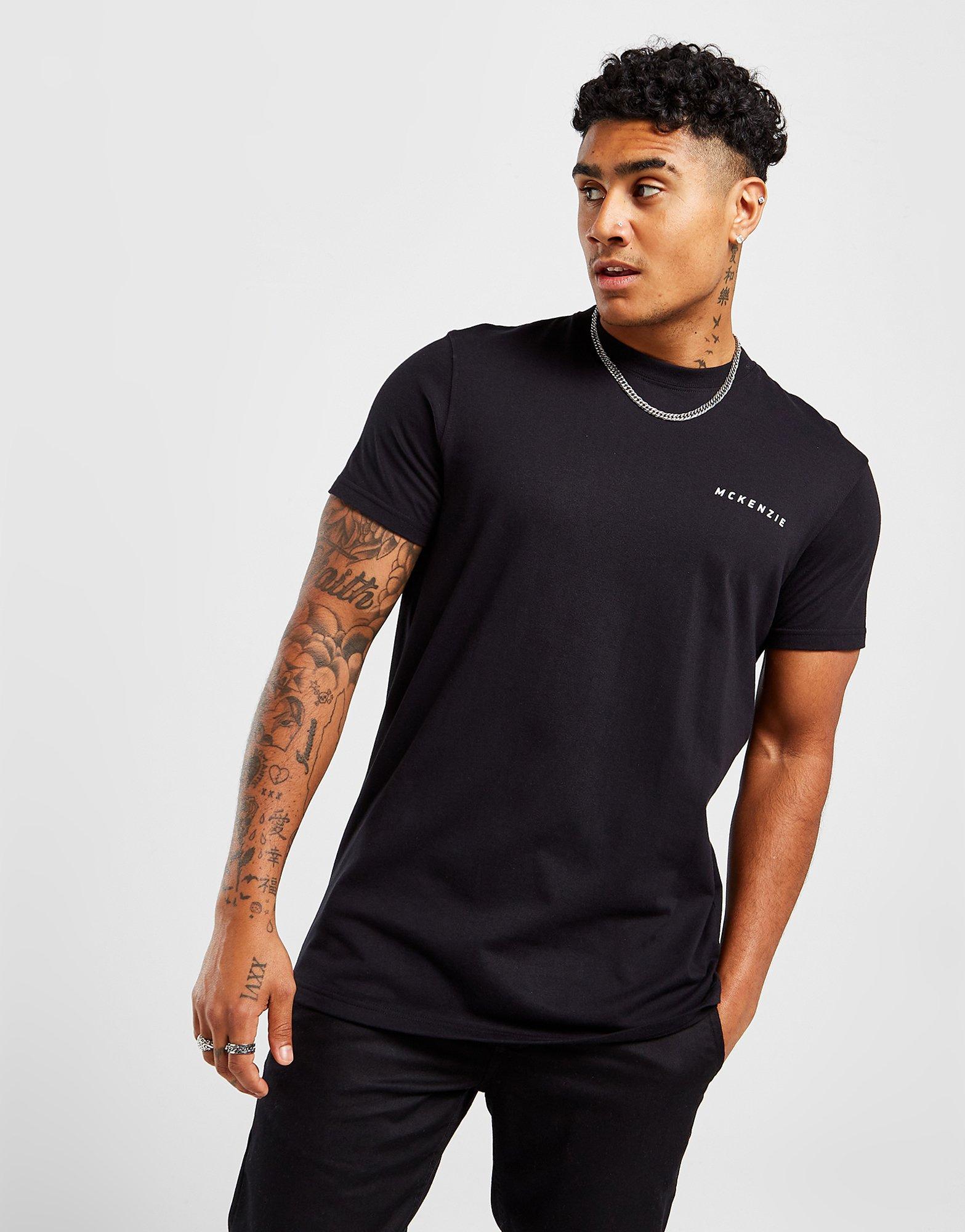 Koszulka, t-shirt męski MCKENZIE 3 PACK ESSENTIAL T-SHIRTS MCKTM14545BLKGM Czarny