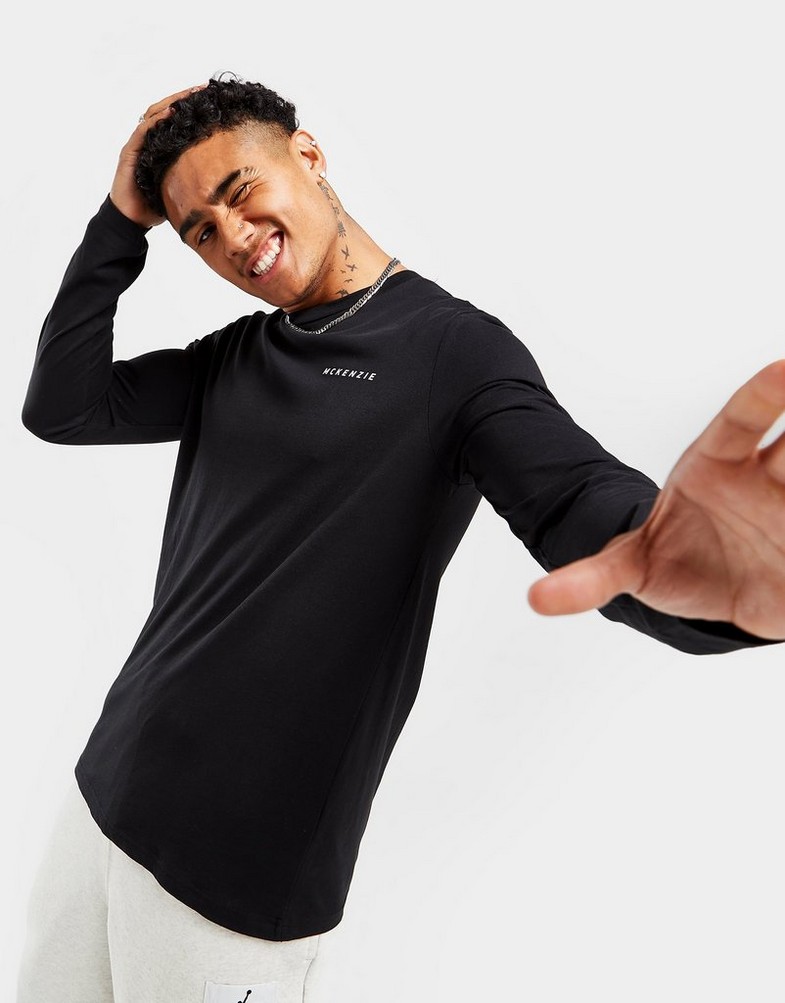 Koszulka, t-shirt męski MCKENZIE DŁUGI RĘKAW 2-PACK ESSENTIAL LONG SLEEVE T-SHIRTS MCKTM14546 Biały
