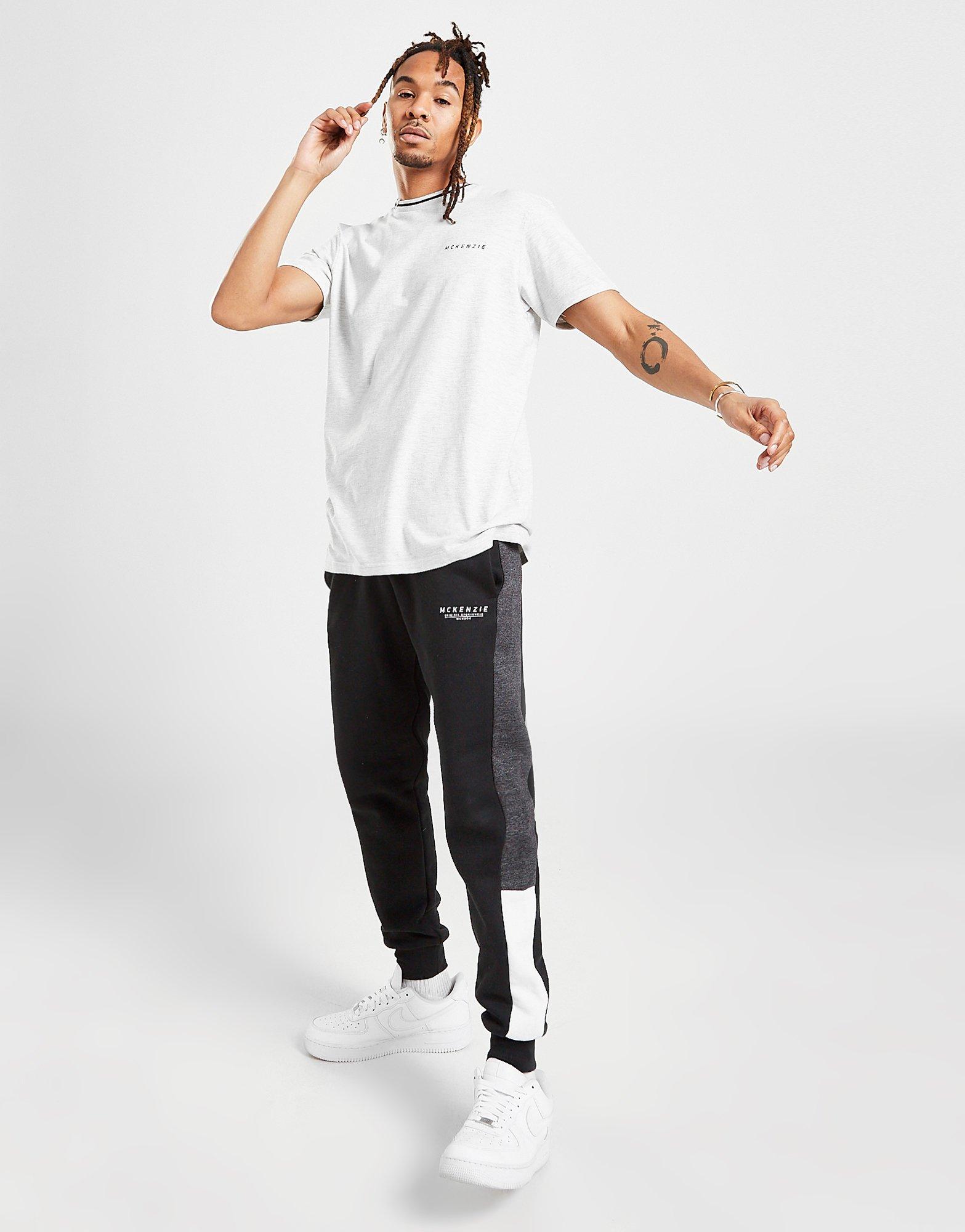 Koszulka, t-shirt męski McKENZIE T-SHIRT ESSENTIAL RINGER T-SHIRT MCKTM14515 Szary