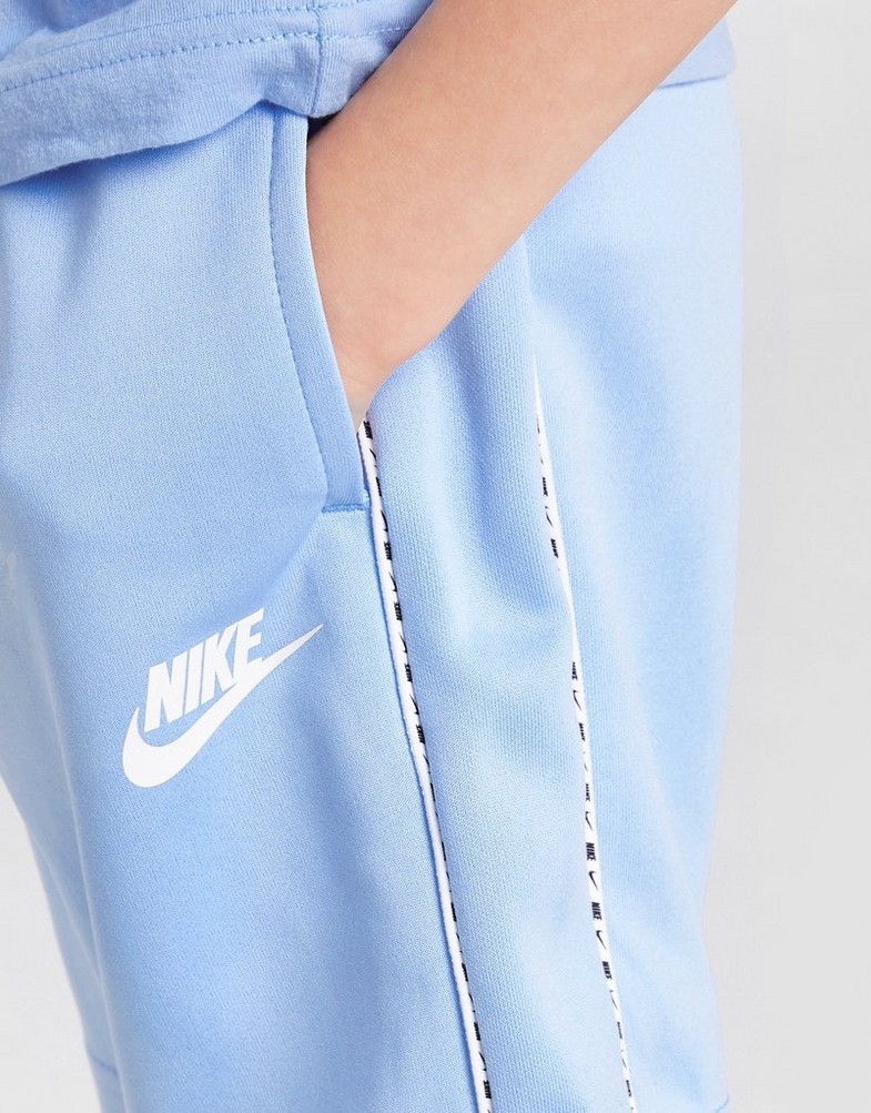 Koszulka, t-shirt dziecięcy NIKE T-SHIRT SWOOSH TAPE T-SHIRT/SHORTS SET CHI 86I046C60 Niebieski