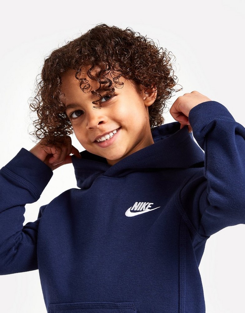 NIKE BLUZA Z KAPTUREM CLUB OH HD 86F322U90 Granatowy