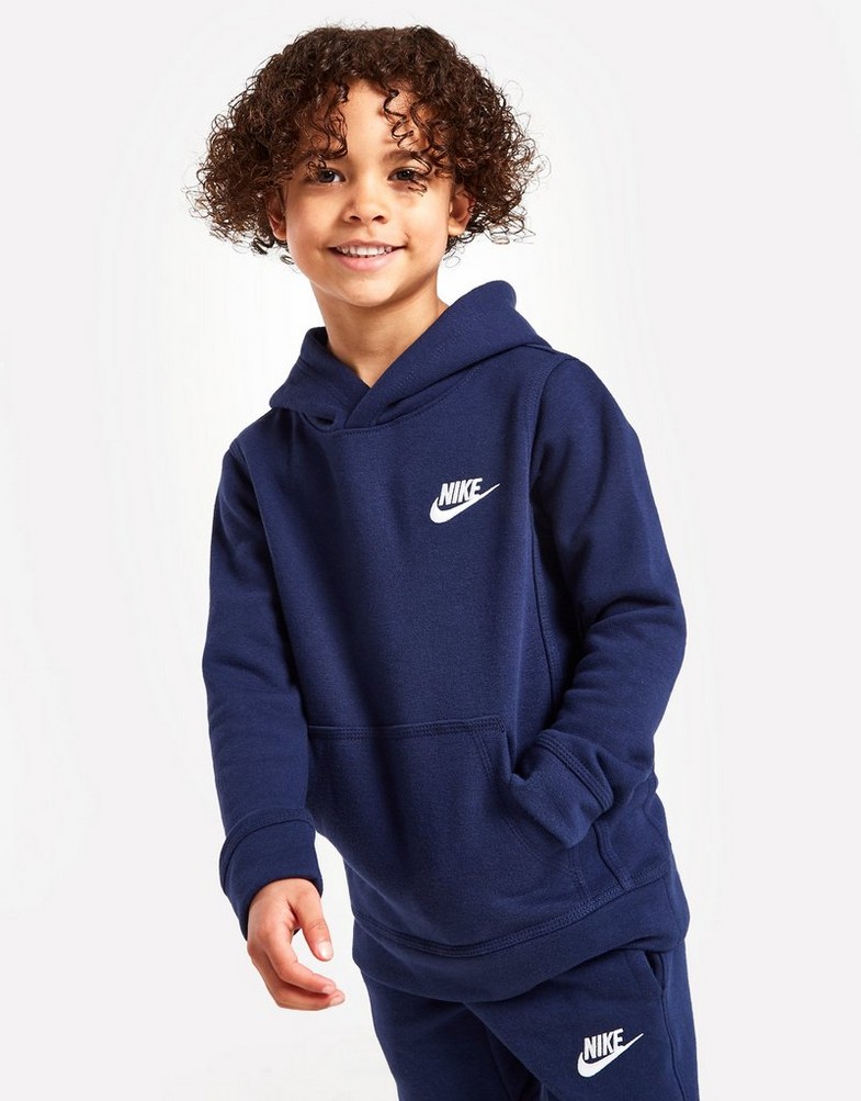 NIKE BLUZA Z KAPTUREM CLUB OH HD 86F322U90 Granatowy
