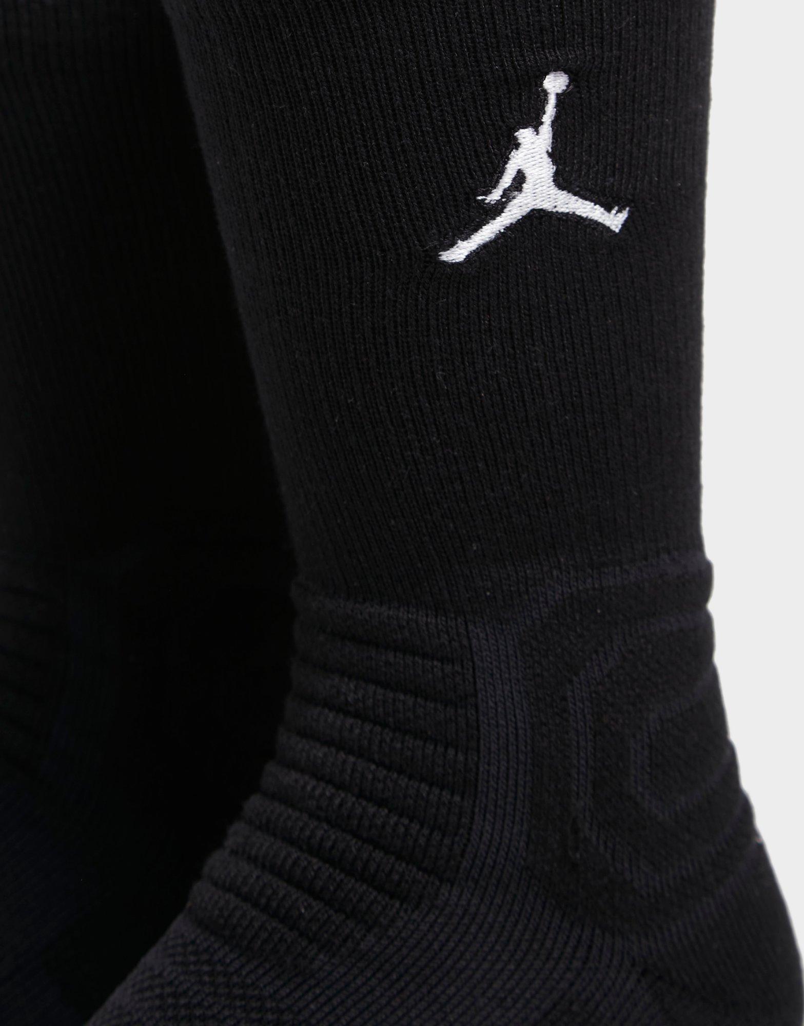 Dámske ponožky JORDAN PONOŽKY U J FLIGHT CREW 1PR -132 SX5854-010 Čierna