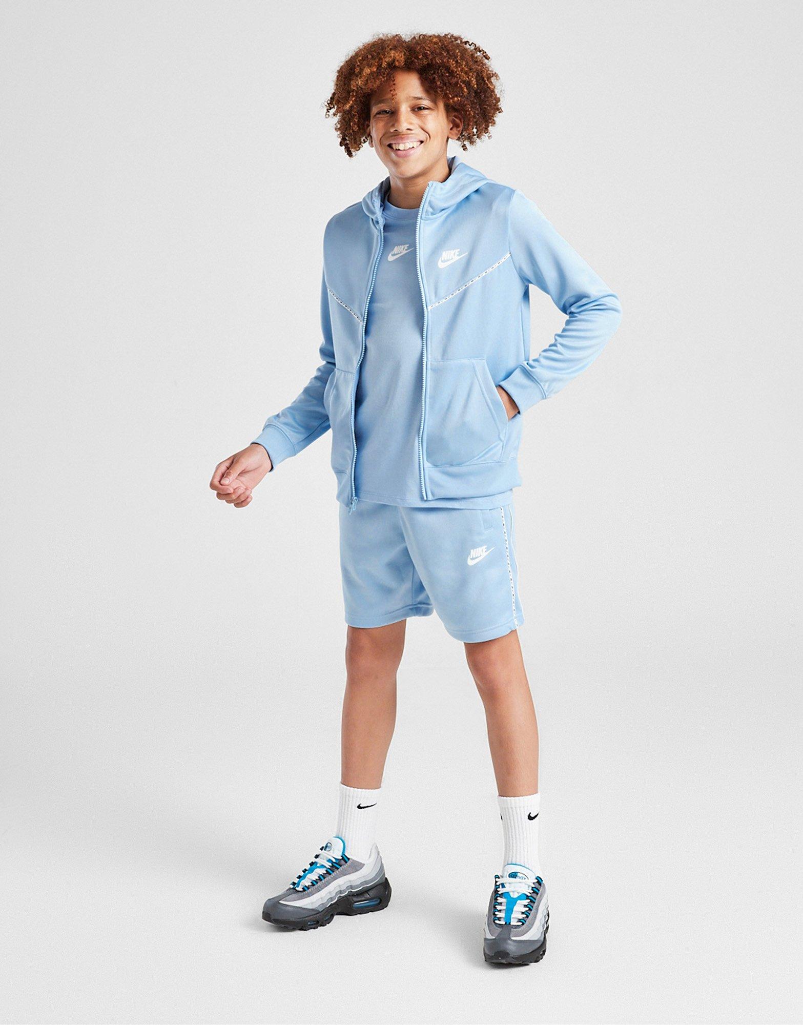 Gyerek pulóver NIKE PULÓVER KAPUCNIS TAPE HDY BLU DD4006-436 Kék