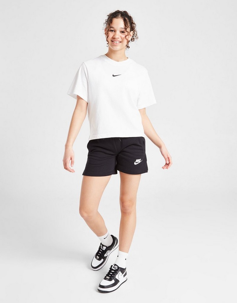 Koszulka, t-shirt dziecięcy NIKE GIRLS' ESSENTIAL BOXY T SHIRT JUNIOR GIRL DH5750-100 Biały