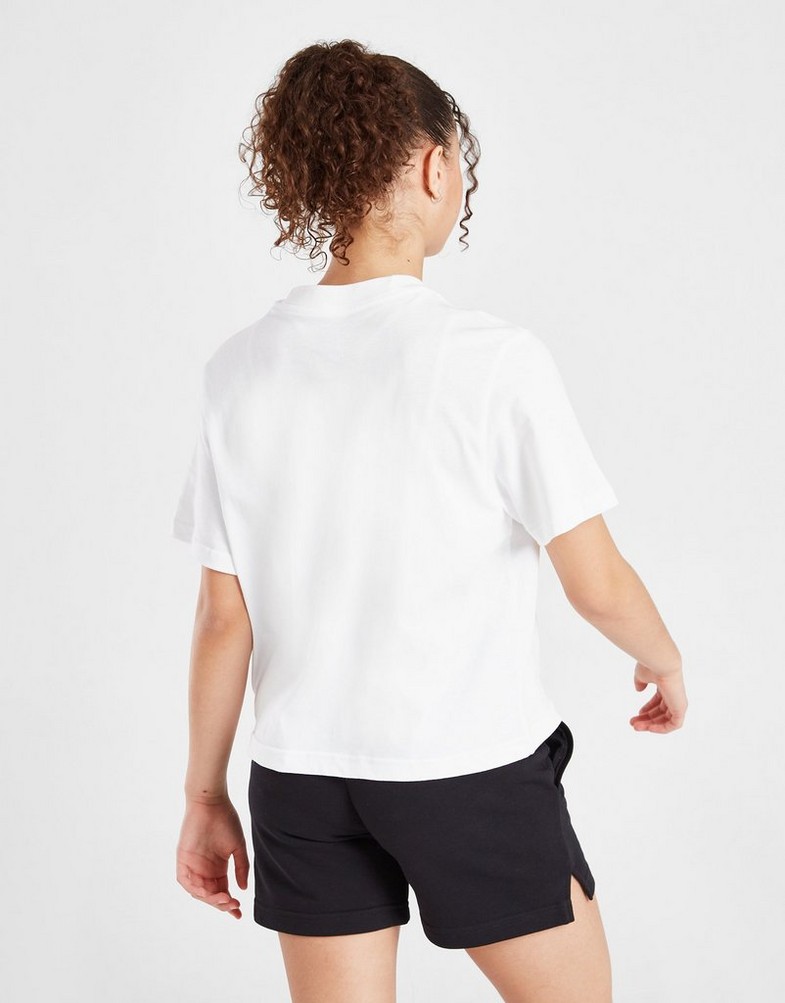 Koszulka, t-shirt dziecięcy NIKE GIRLS' ESSENTIAL BOXY T SHIRT JUNIOR GIRL DH5750-100 Biały