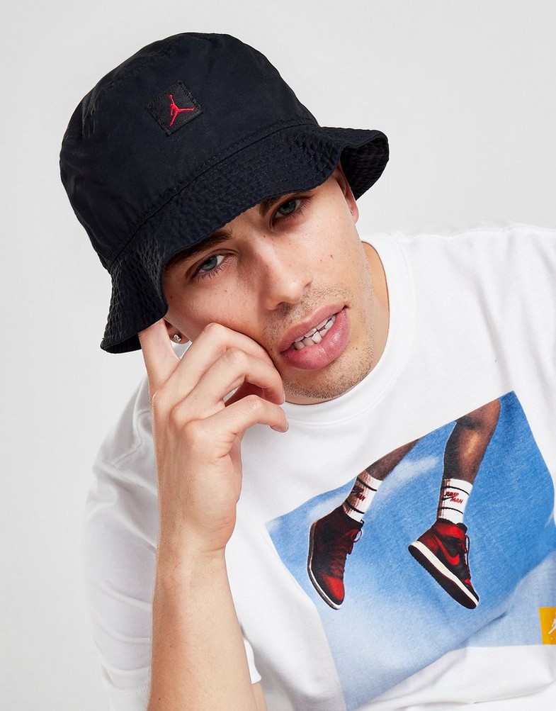 Moteriška kepurė su snapeliu JORDAN WASHED BUCKET HAT  DC3687-011 Juoda