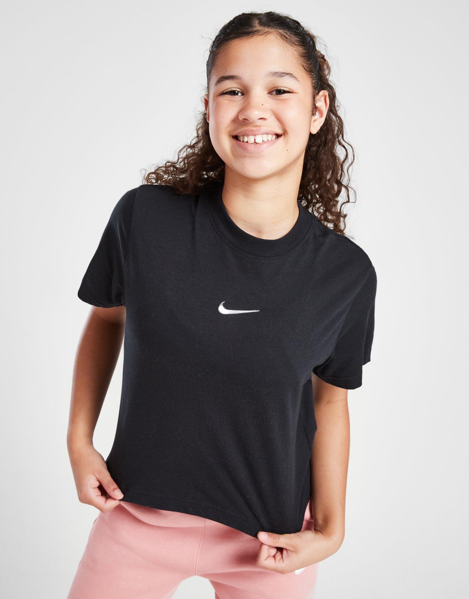 Дитячі футболки NIKE ФУТБОЛКА SPORTSWEAR GIRL DH5750-010 Чорний