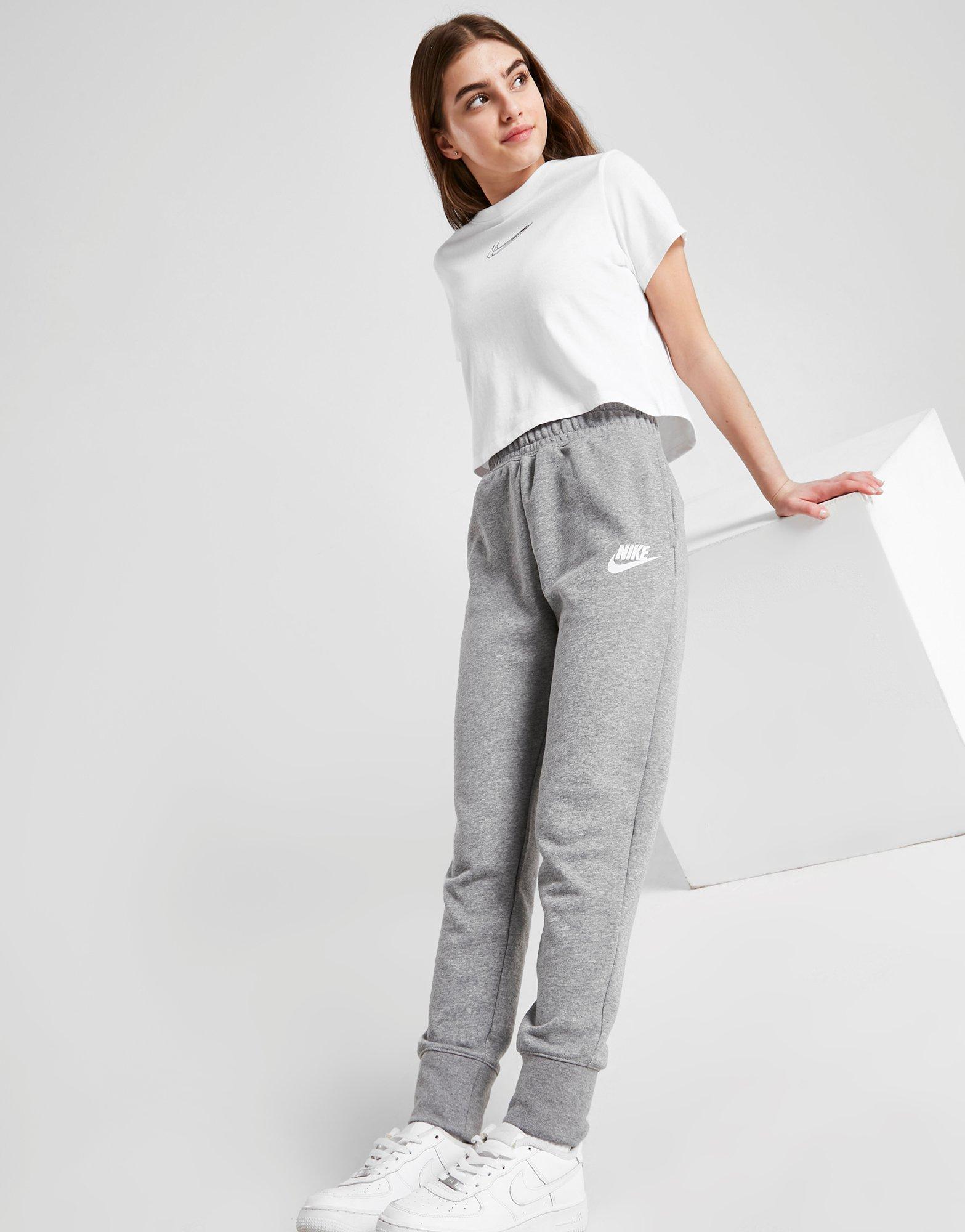 NIKE SET GIRLS' CLUB FRENCH TERRY JOGGERS JUNIOR DC7211091 Szary