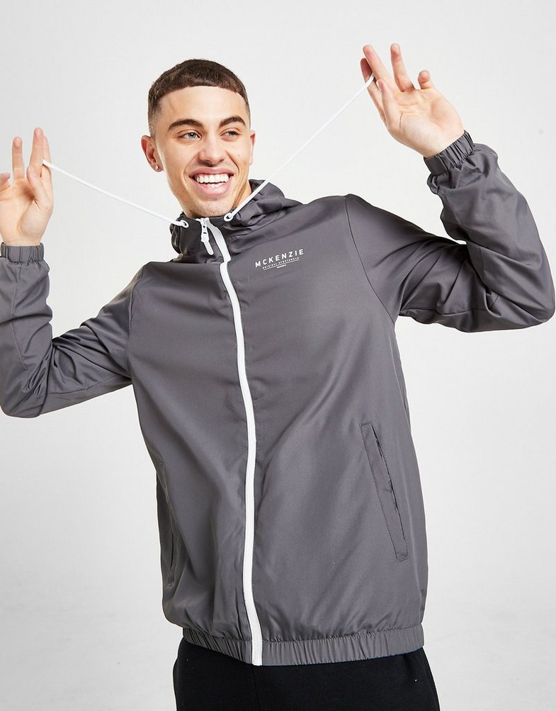 Kurtka męska MCKENZIE PRZEJŚCIOWA ESSENTIAL WINDBREAKER JACKET MCKTM13805 Szary