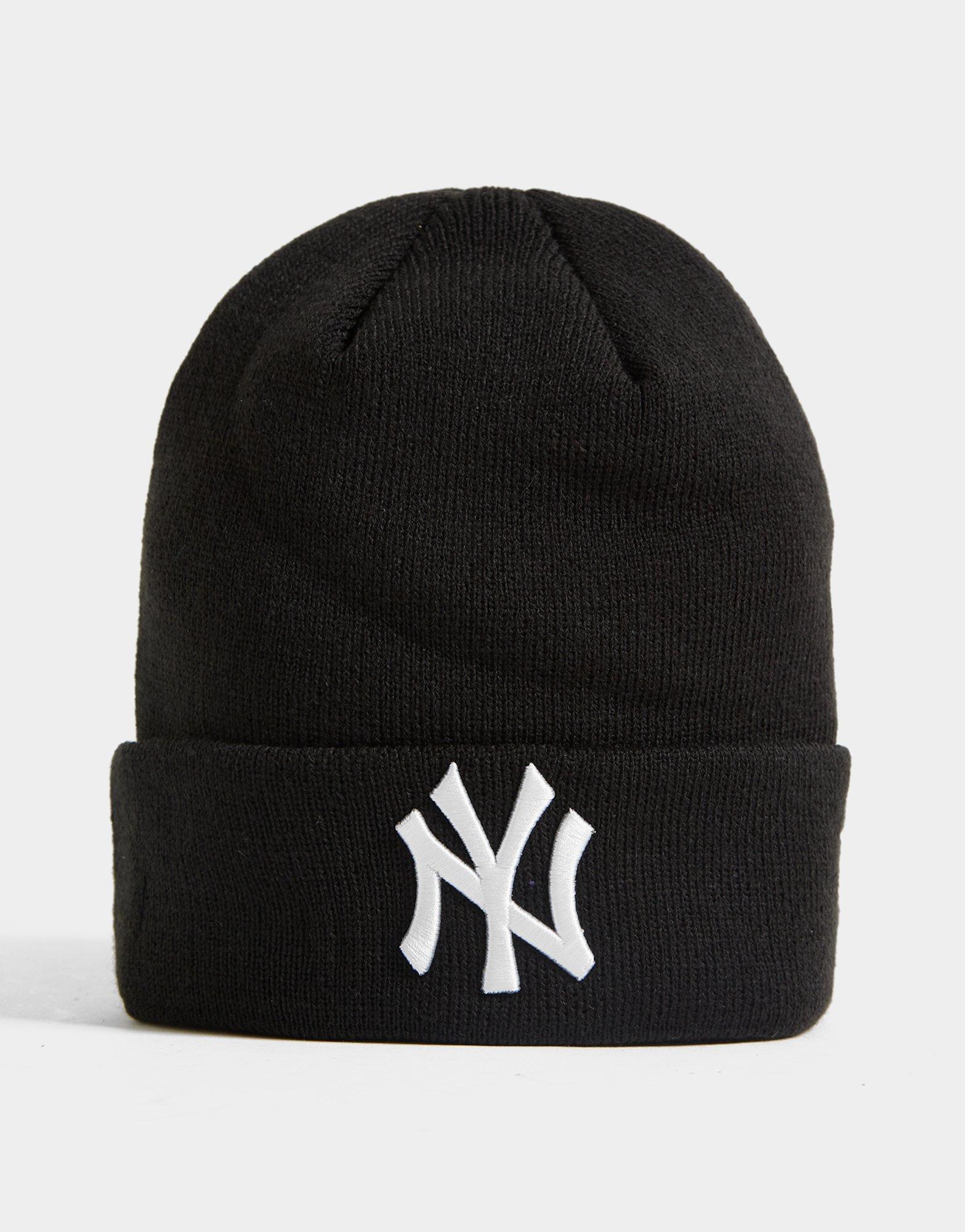 Pánská zimní čepice NEW ERA ČEPICE ZIMNÍ MLB CUFF KNIT NYY BLK NEW YORK YANKEES  12122728 Černá