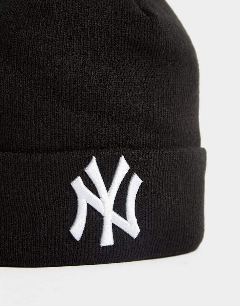 Чоловічі зимові шапки ШАПКА NEW ERA MLB CUFF KNIT N  12122728 Чорний