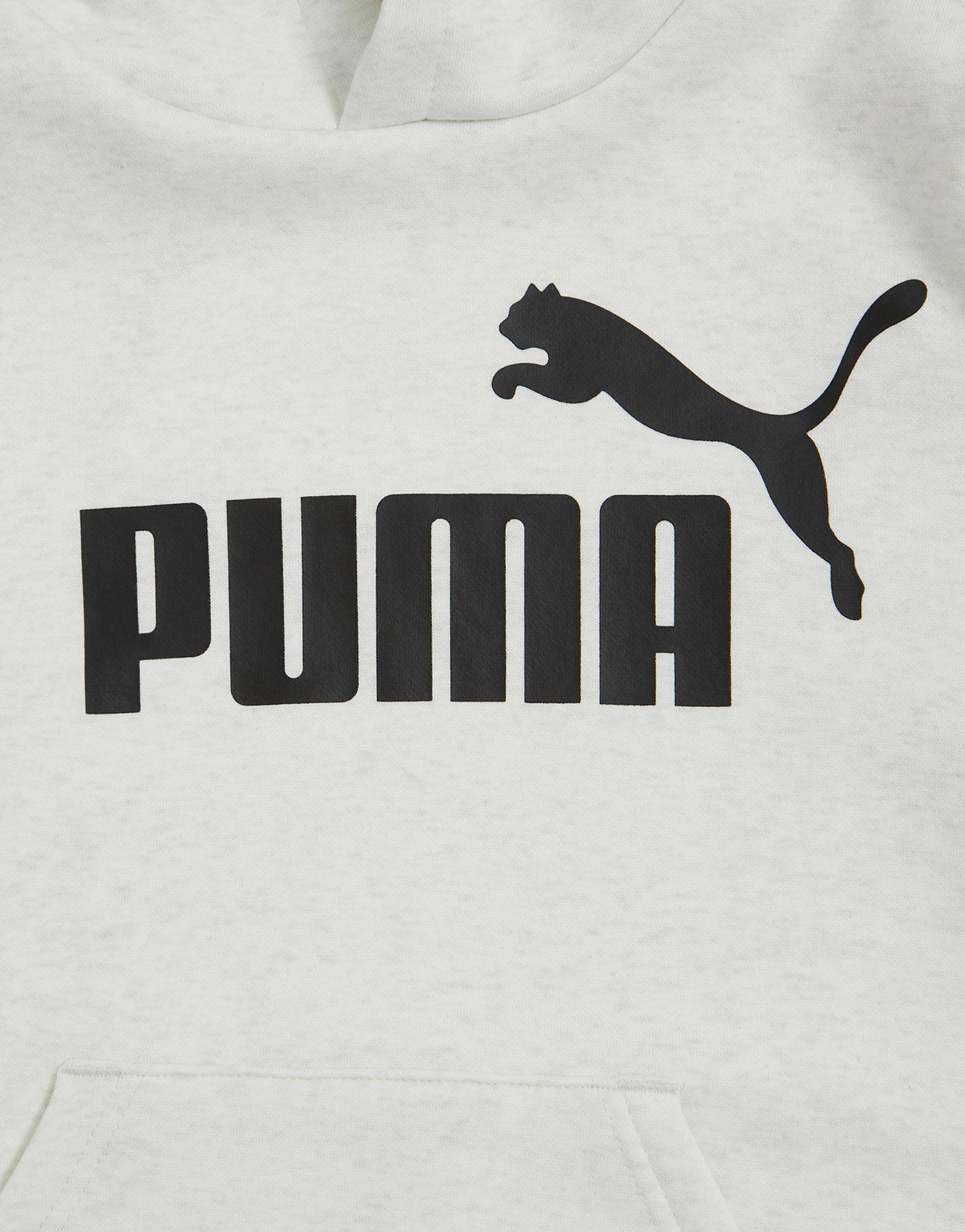 PUMA BLUZA Z KAPTUREM CORE LOGO HOODIE JUNIOR 58696572 Biały