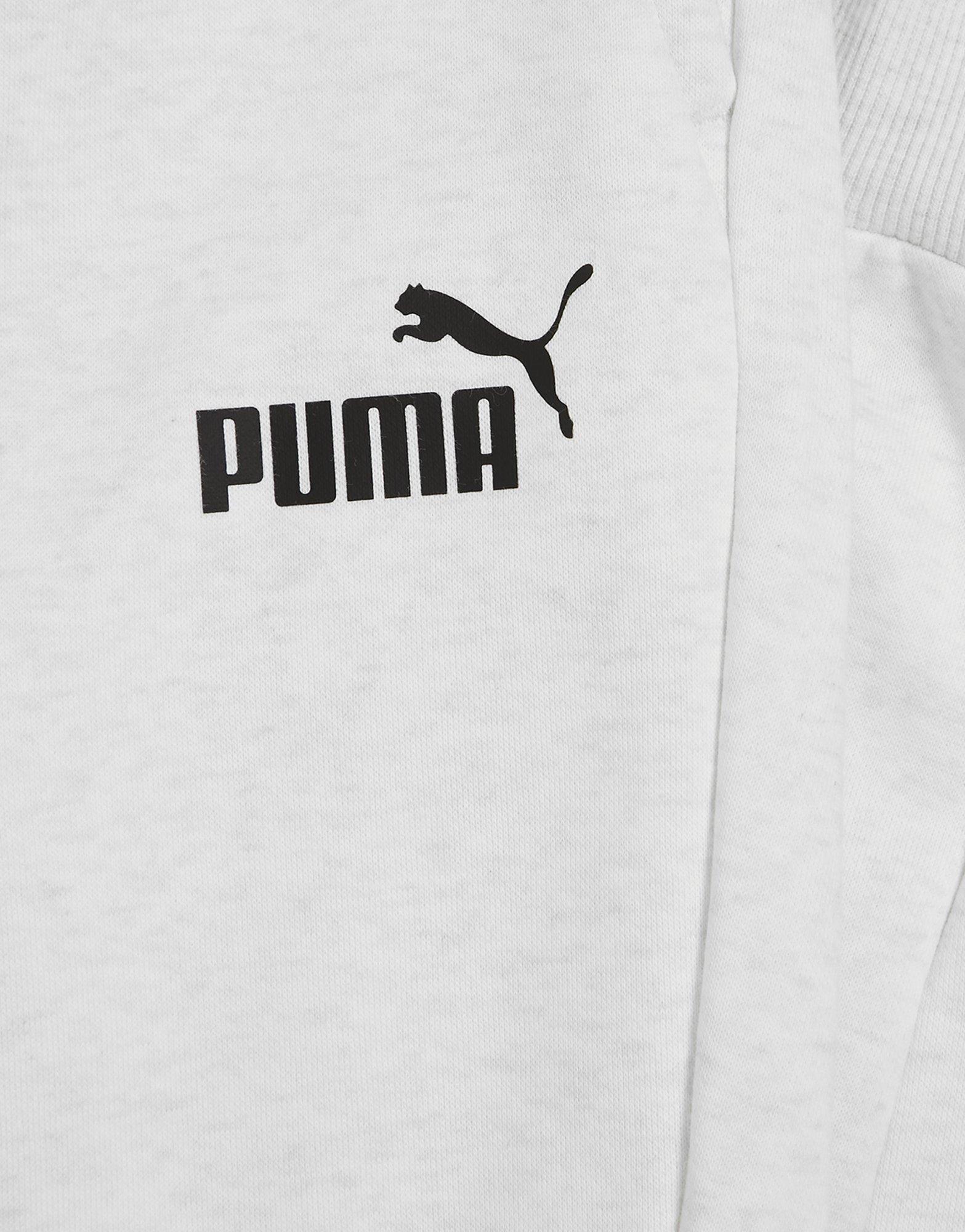PUMA SPODNIE CORE LOGO JOGGERS JUNIOR 58697372 Biały